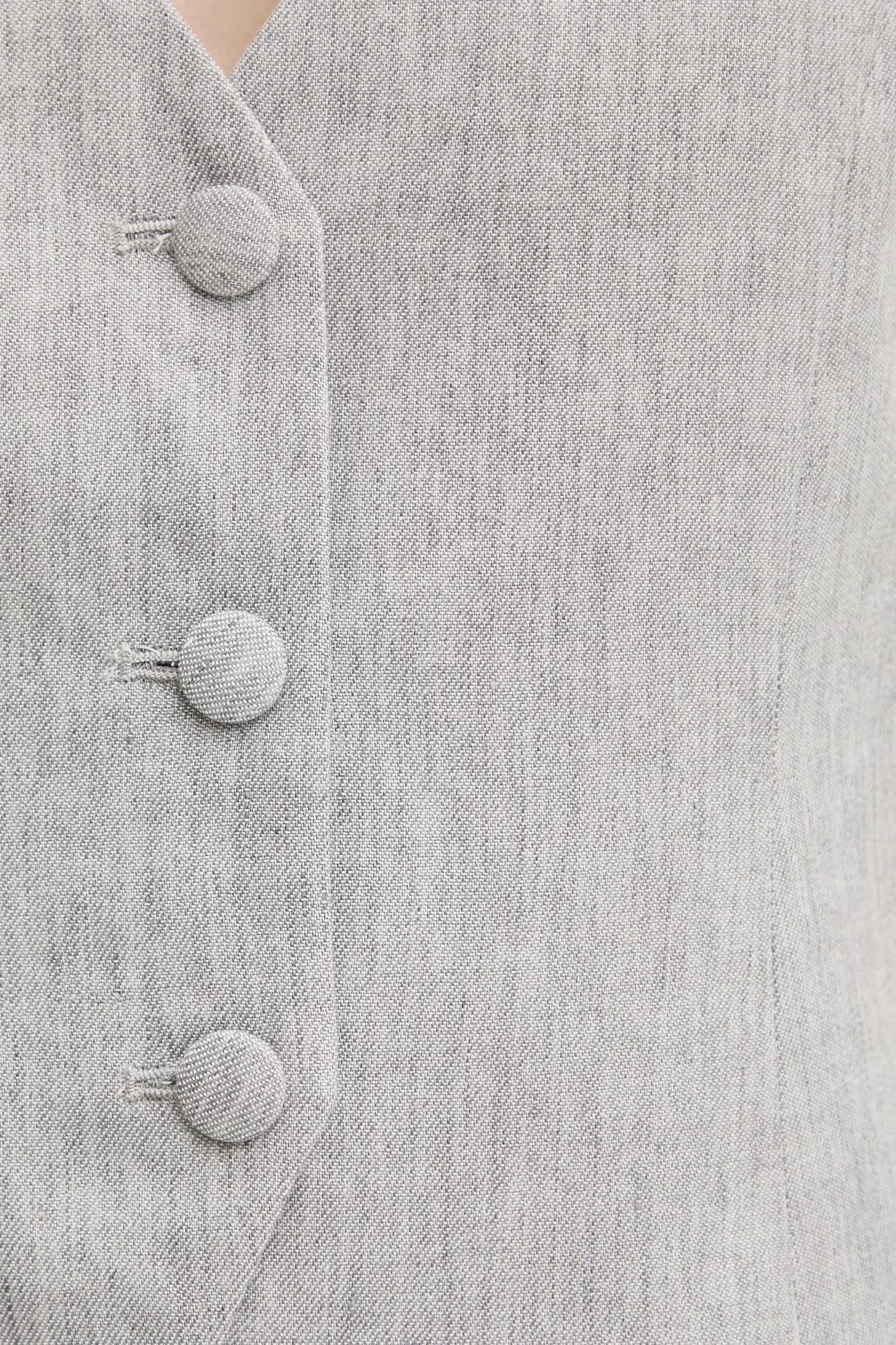 ПЕРИМ льняной жилет - фото 4