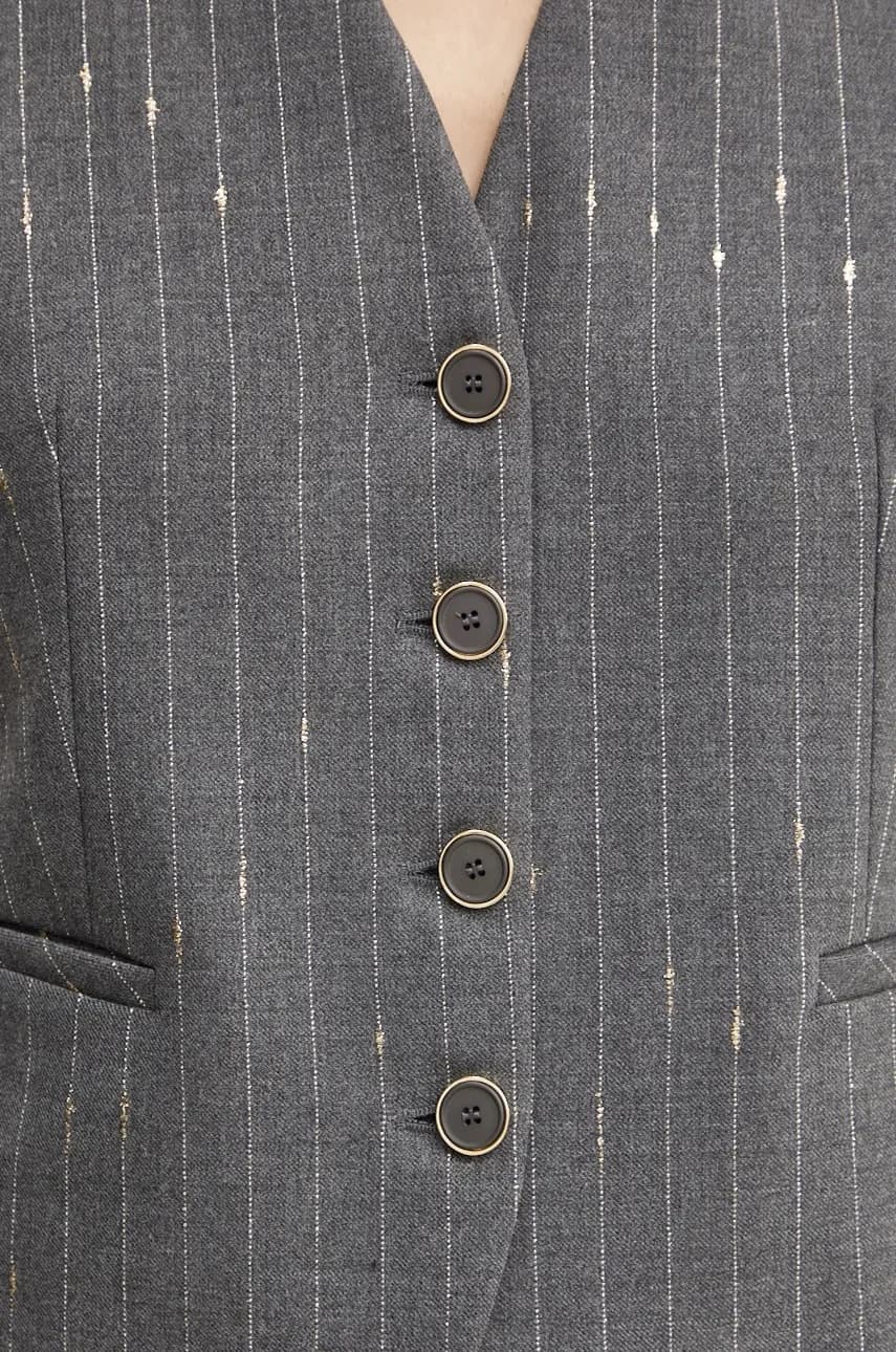 Жилет из смесовой шерсти - фото 5