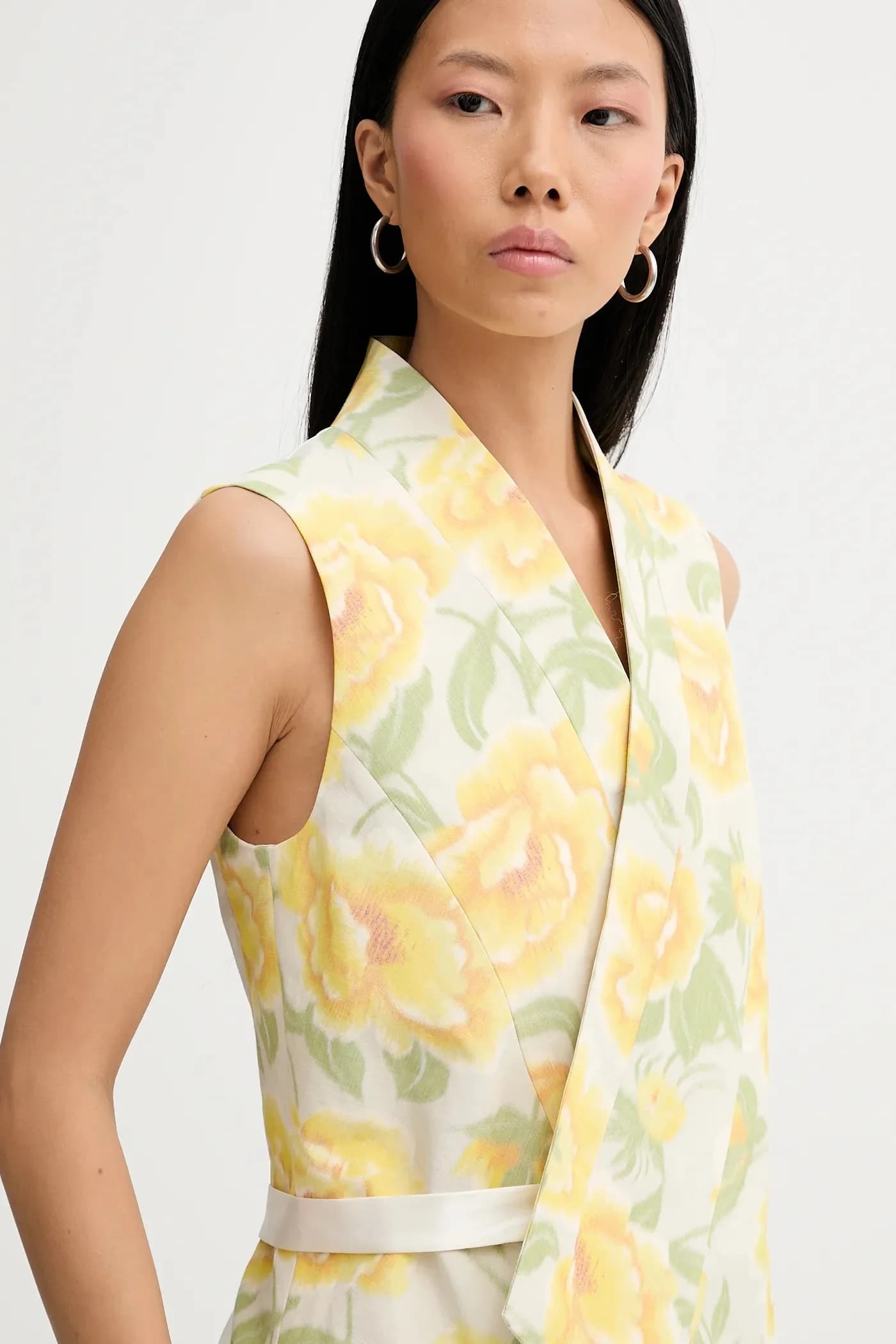 Жилет из смесового льна - фото 4