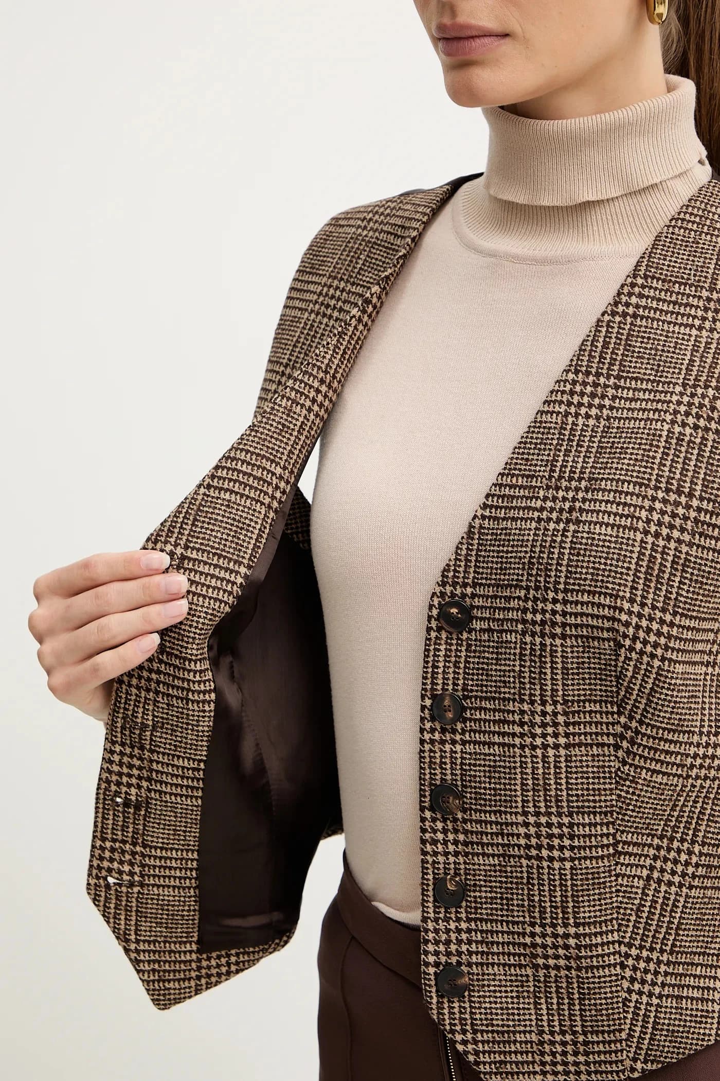 Жилет с добавлением шерсти - фото 6