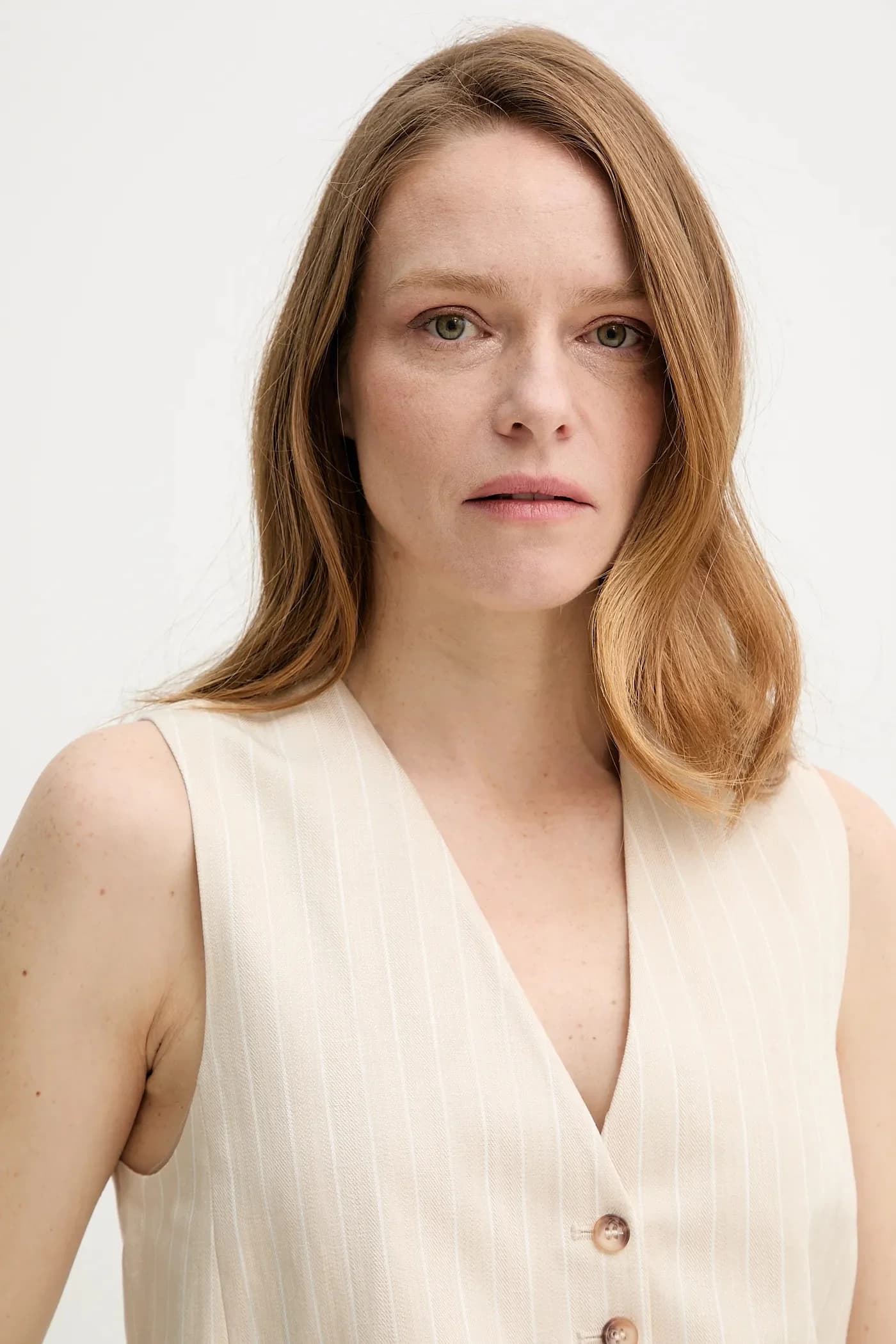 жилет PATSY из смесового льна - фото 4