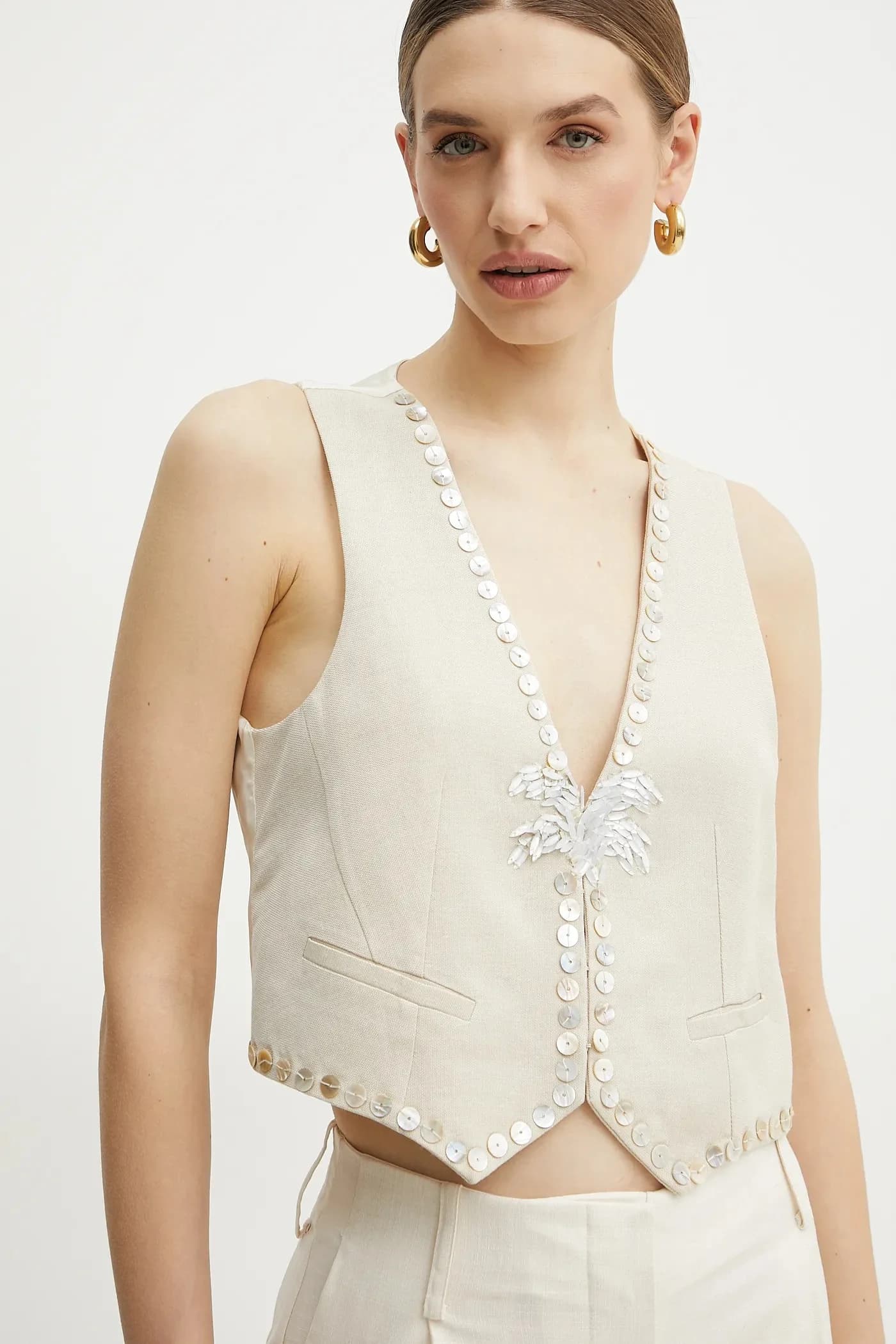 Жилет из смесовой шерсти