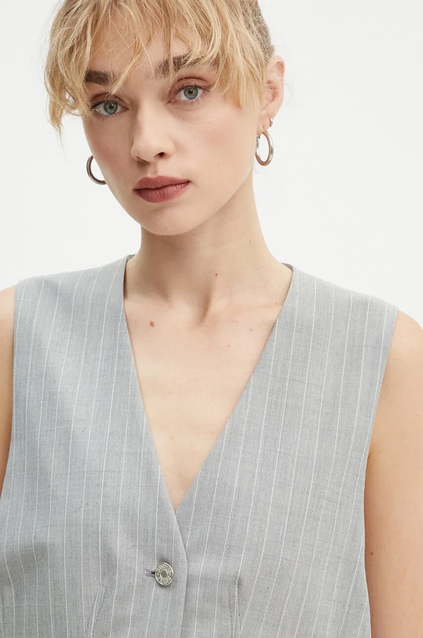 Жилет из смесовой шерсти - фото 4