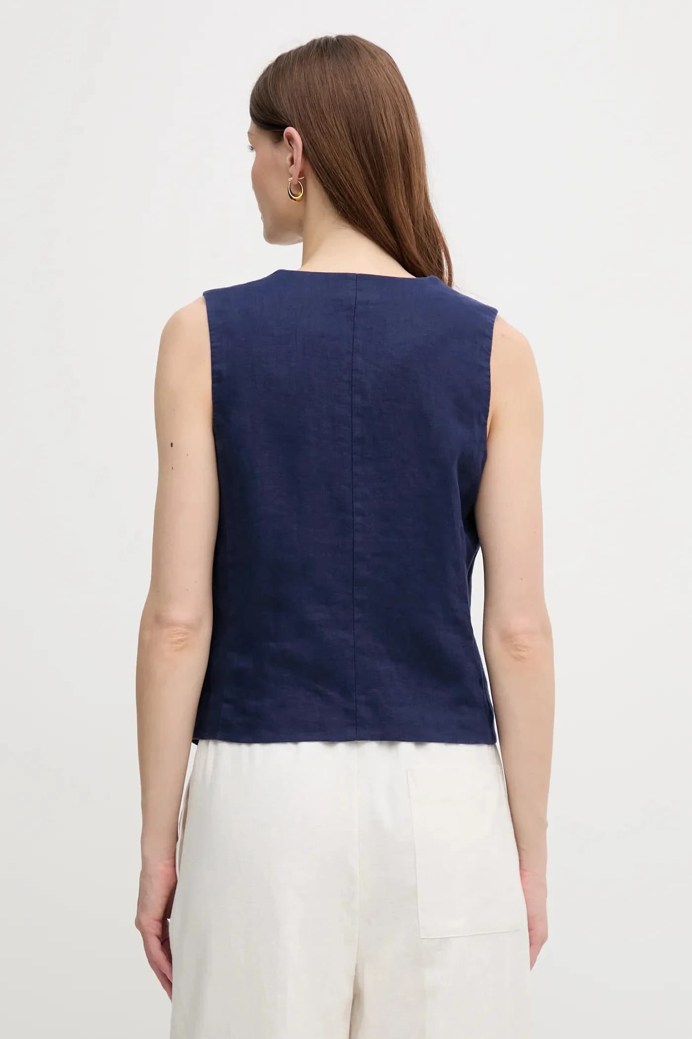 Льняной жилет - фото 3