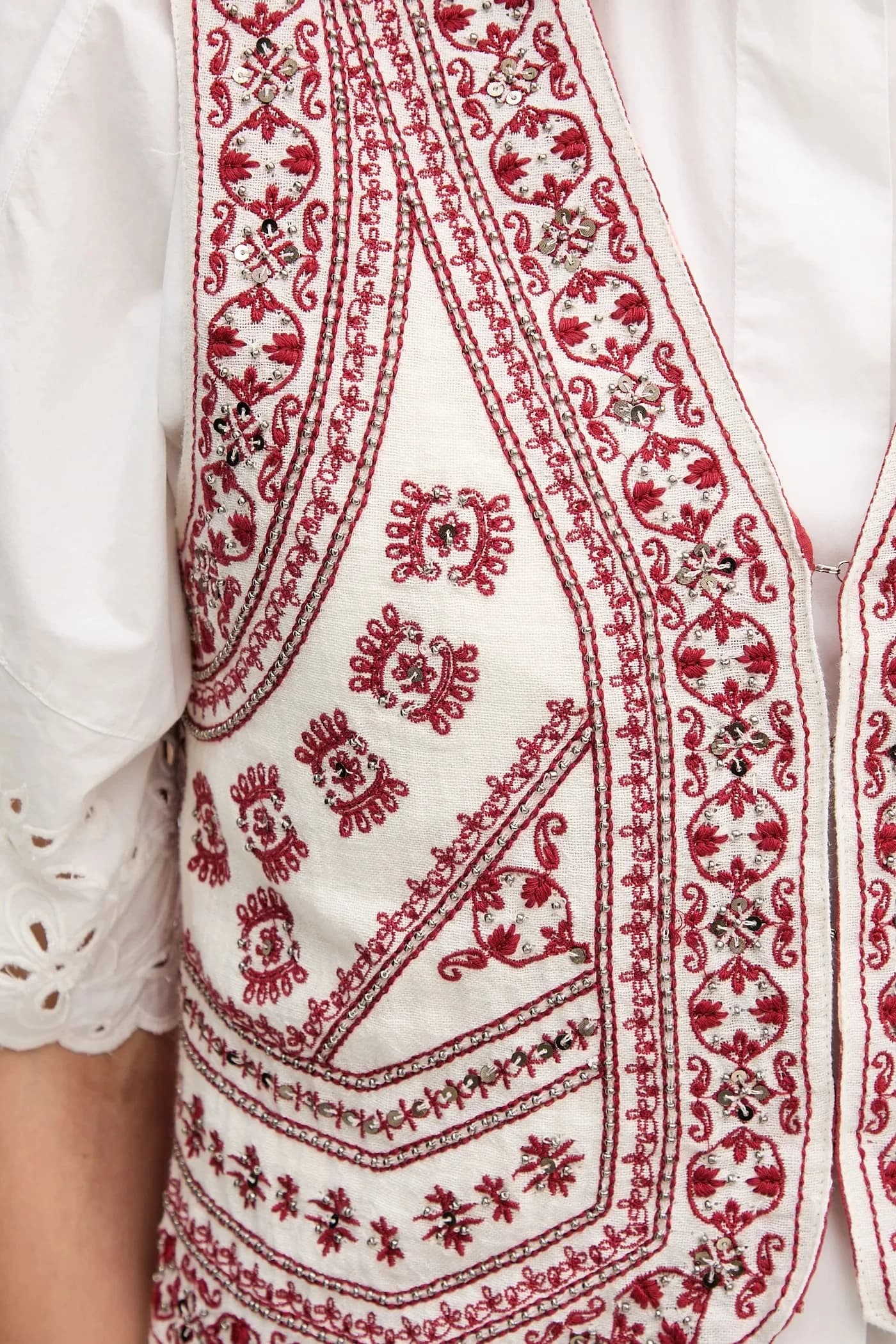 Жилет из смесового льна - фото 5