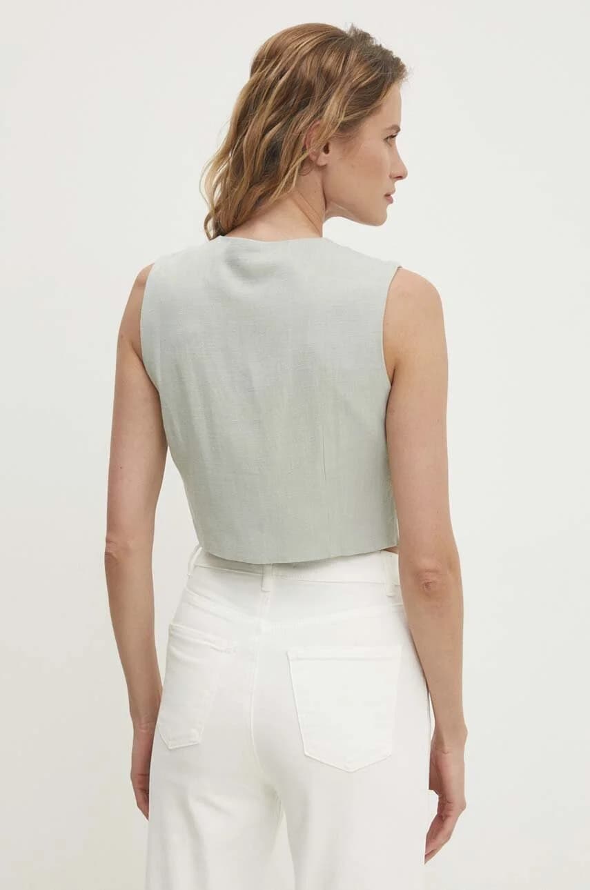 Льняной жилет - фото 3