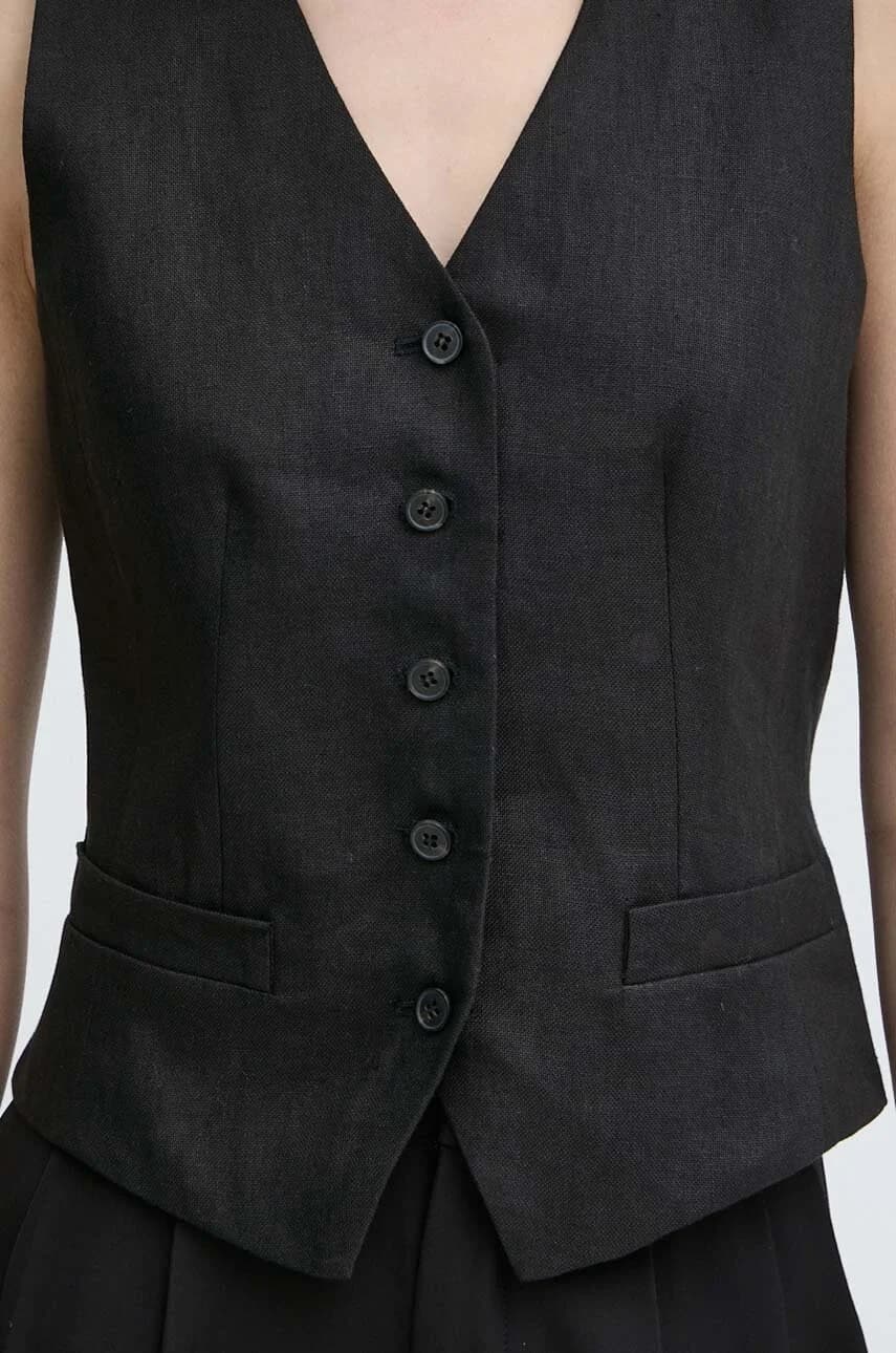 Льняной жилет - фото 5