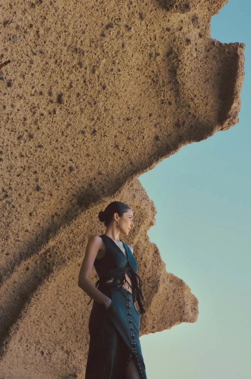 Кожаный жилет