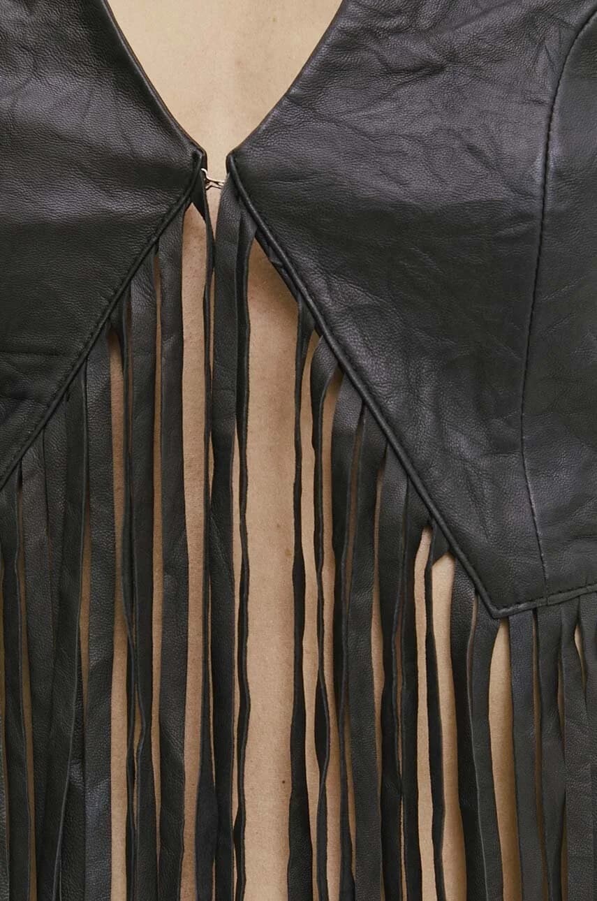 Кожаный жилет - фото 7