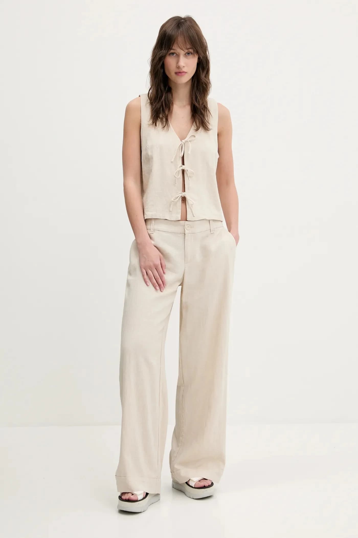 Льняной жилет - фото 2