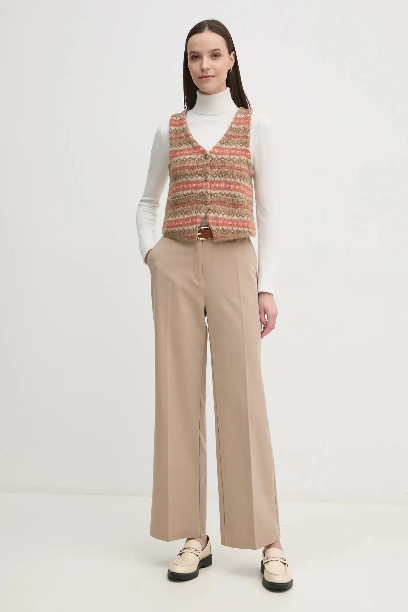 Жилет из смесовой шерсти - фото 2