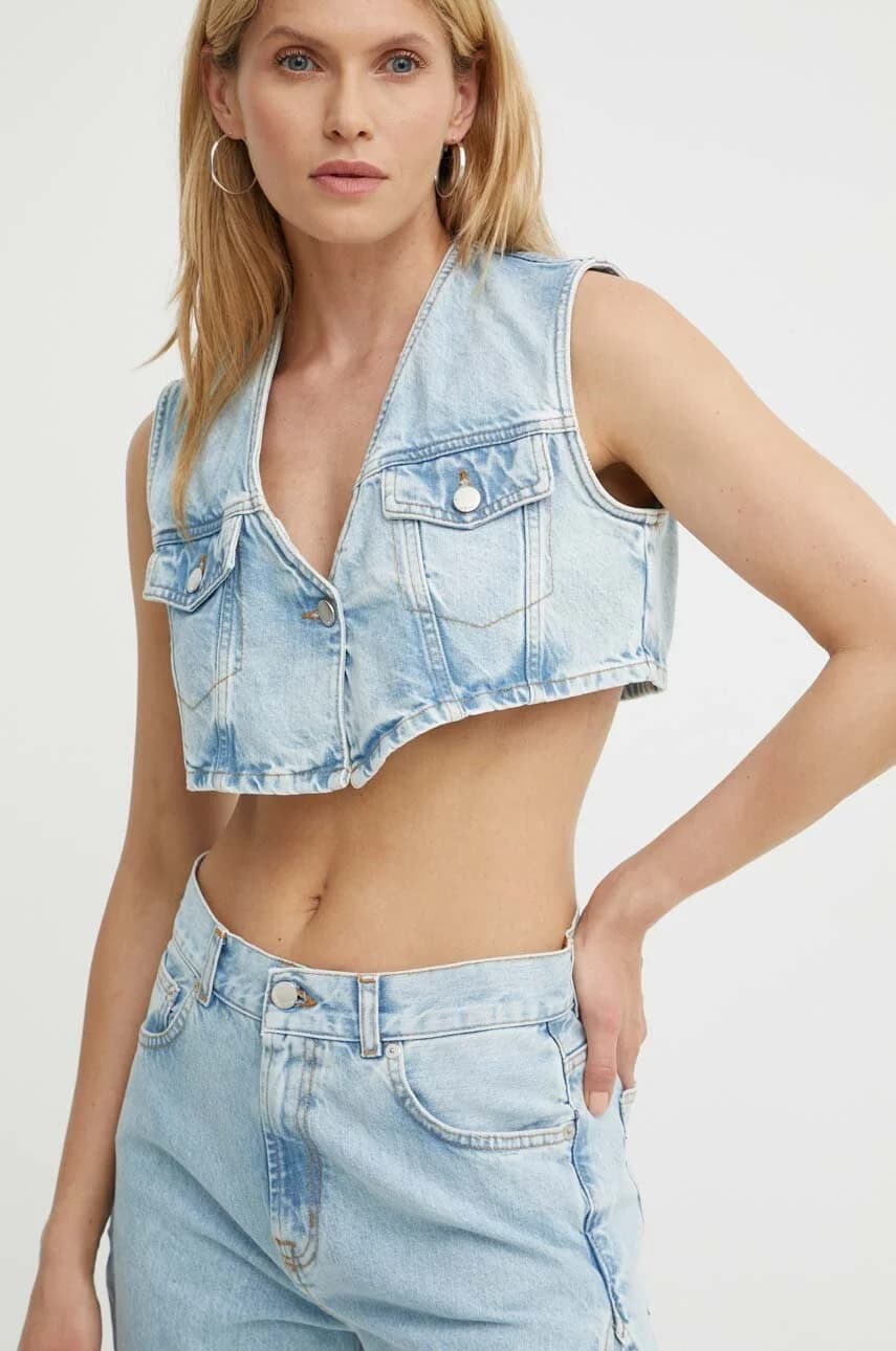 Джинсовый жилет