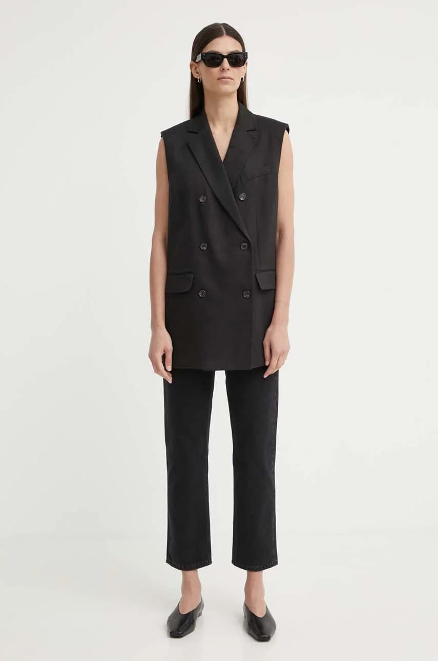 Льняной жилет - фото 2