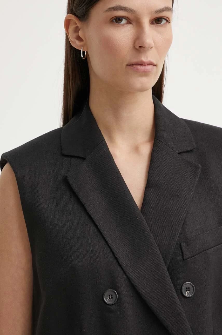 Льняной жилет - фото 4