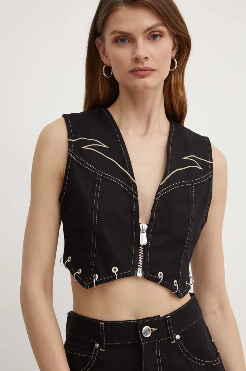 Джинсовый жилет