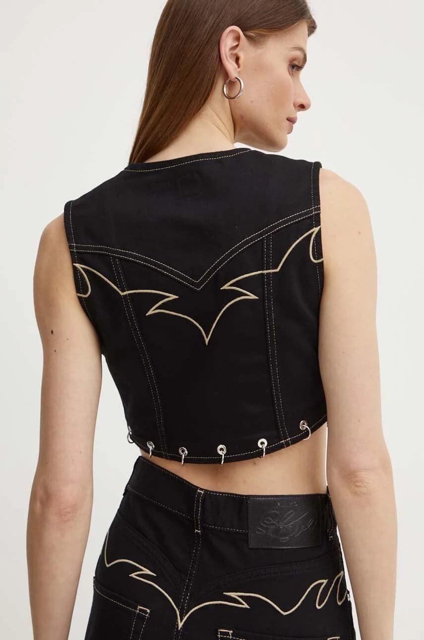 Джинсовый жилет - фото 3