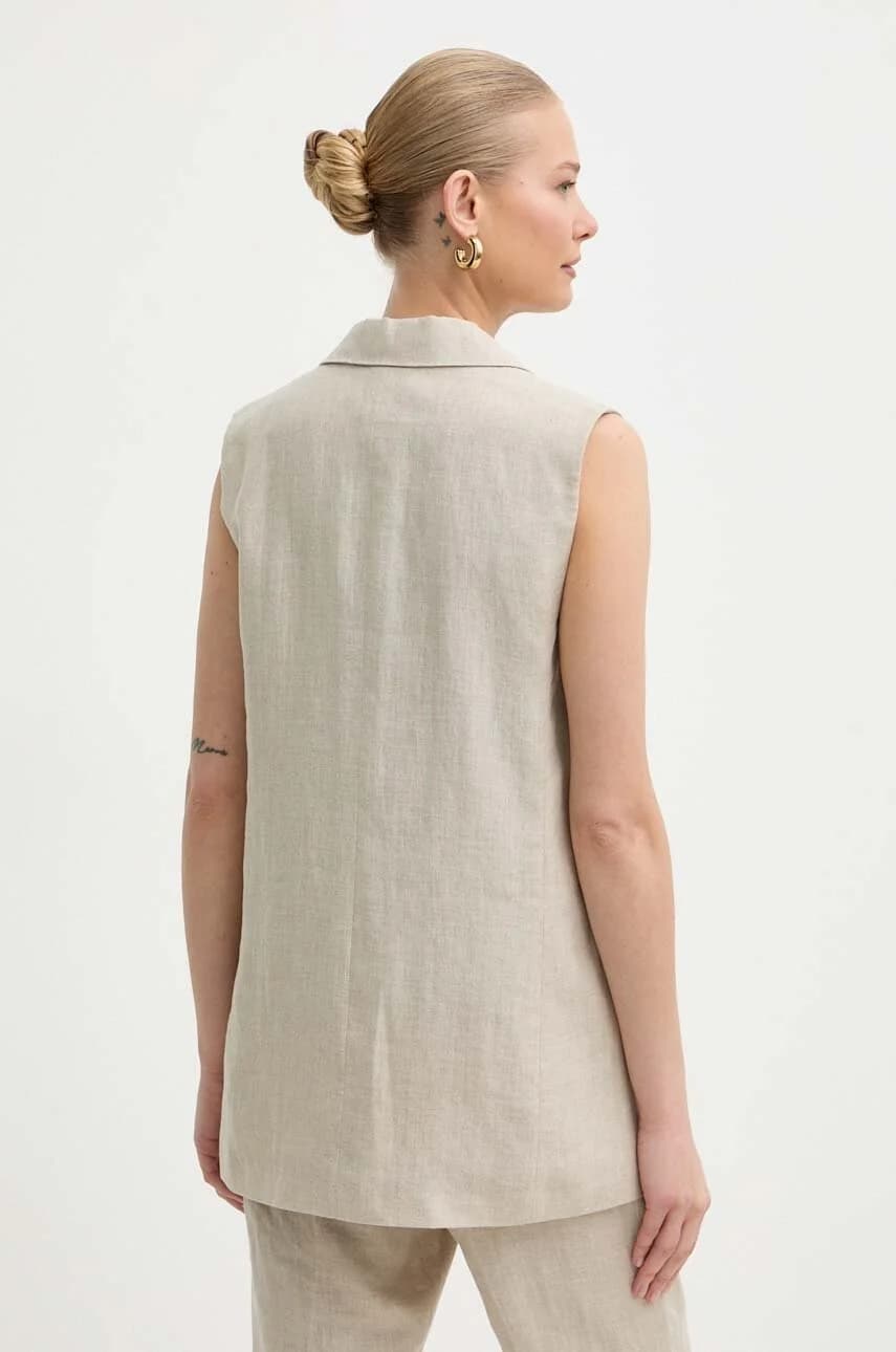 Льняной жилет - фото 3