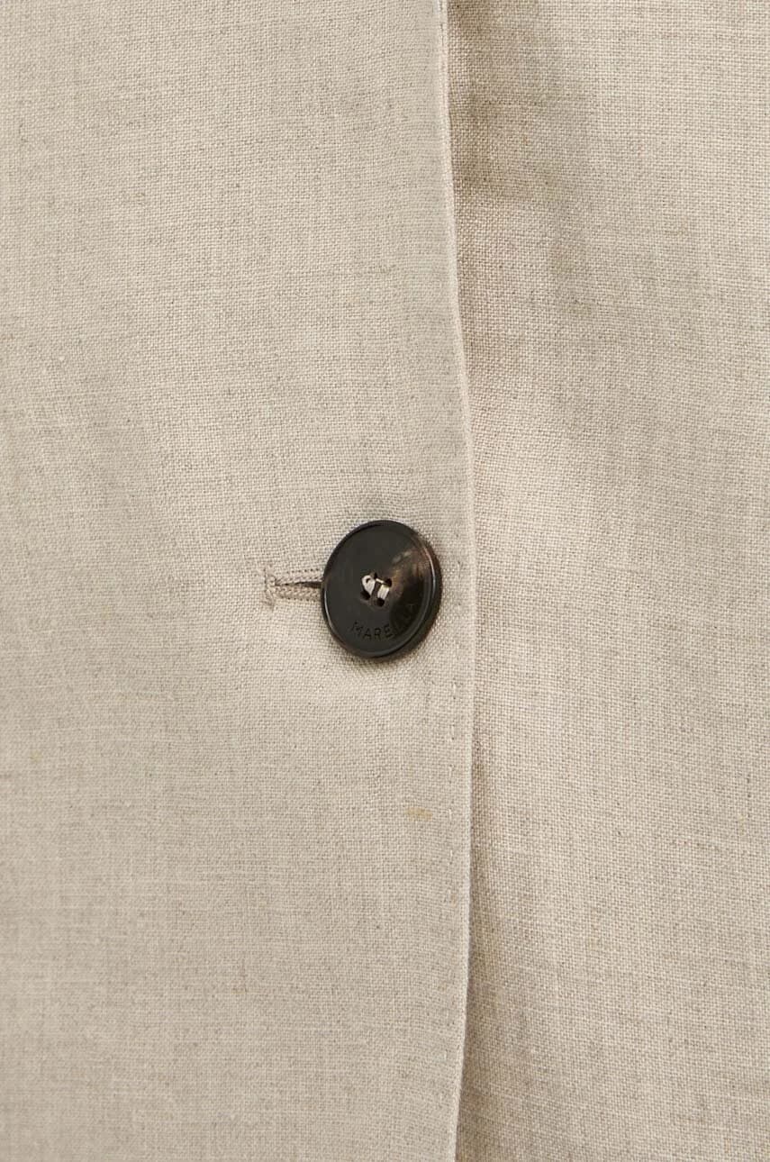 Льняной жилет - фото 5