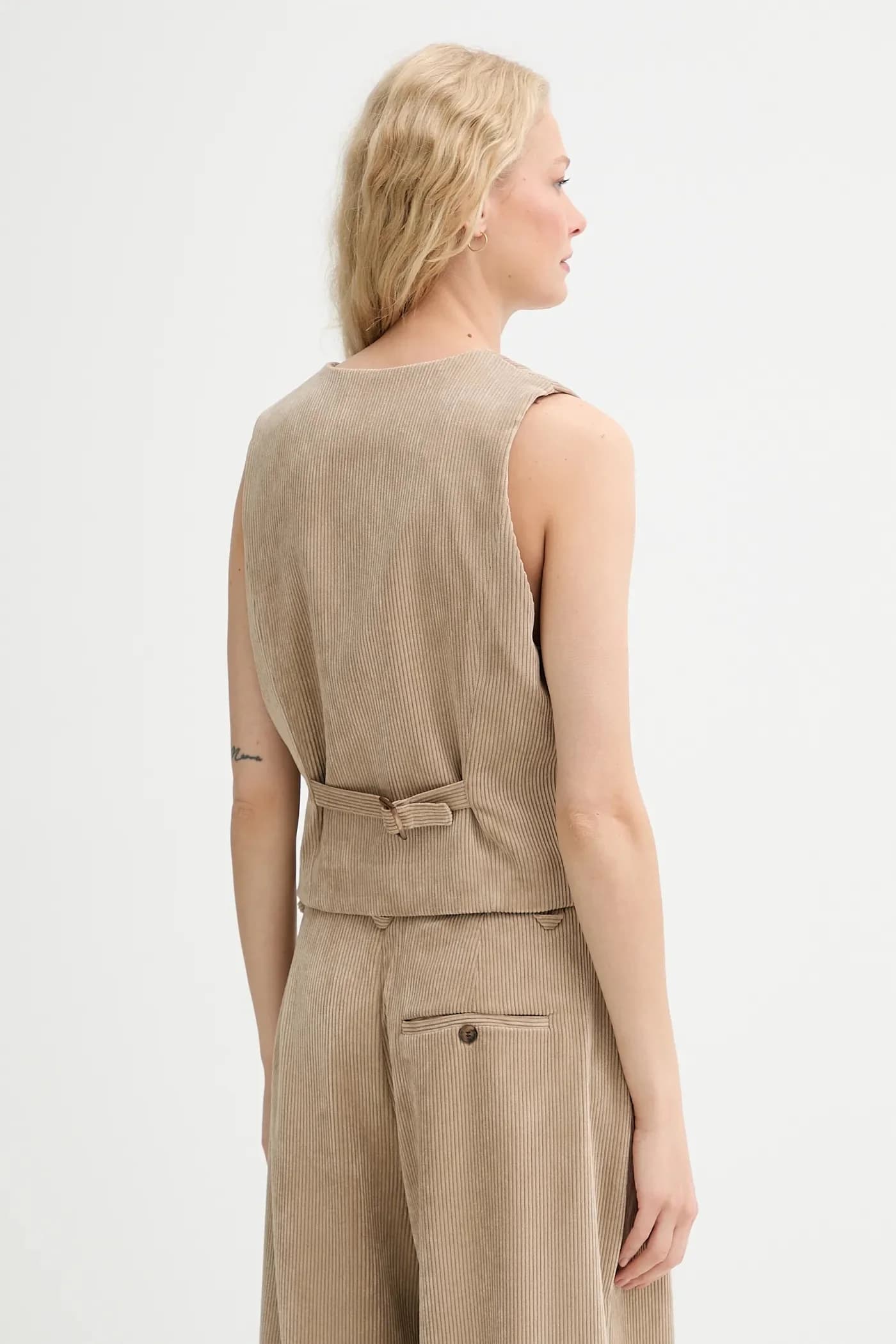 LILLIAN вельветовый жилет - фото 3