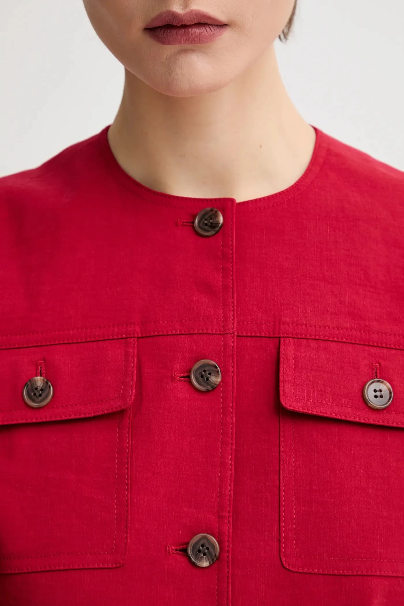 Льняной жилет - фото 4