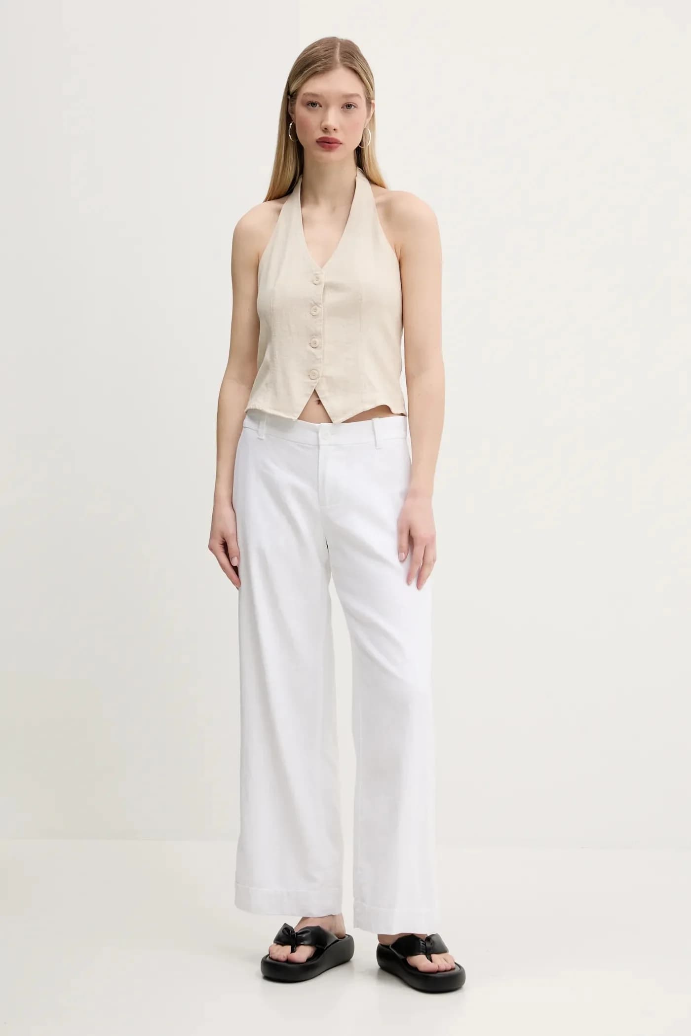 Льняной жилет - фото 2