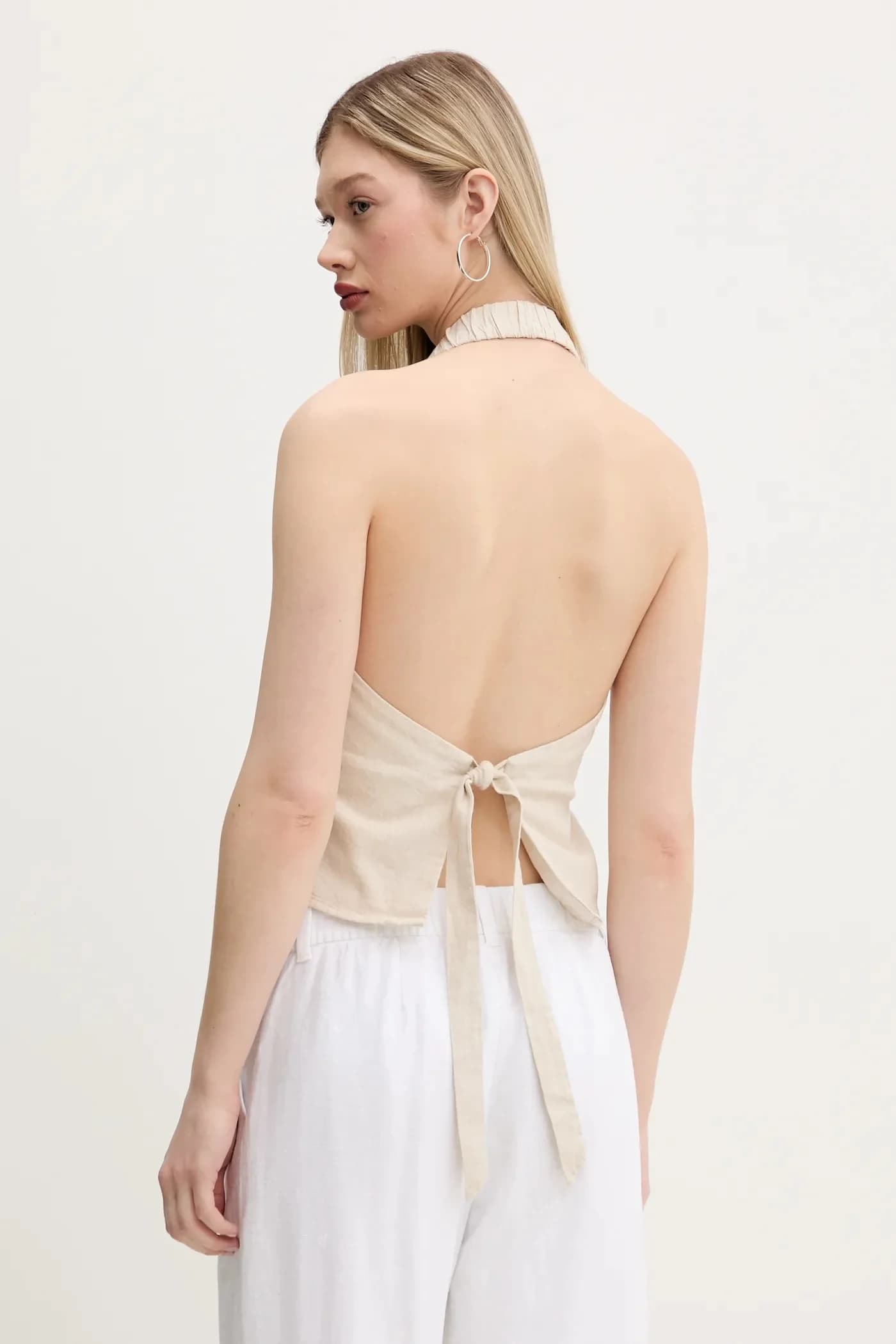 Льняной жилет - фото 3