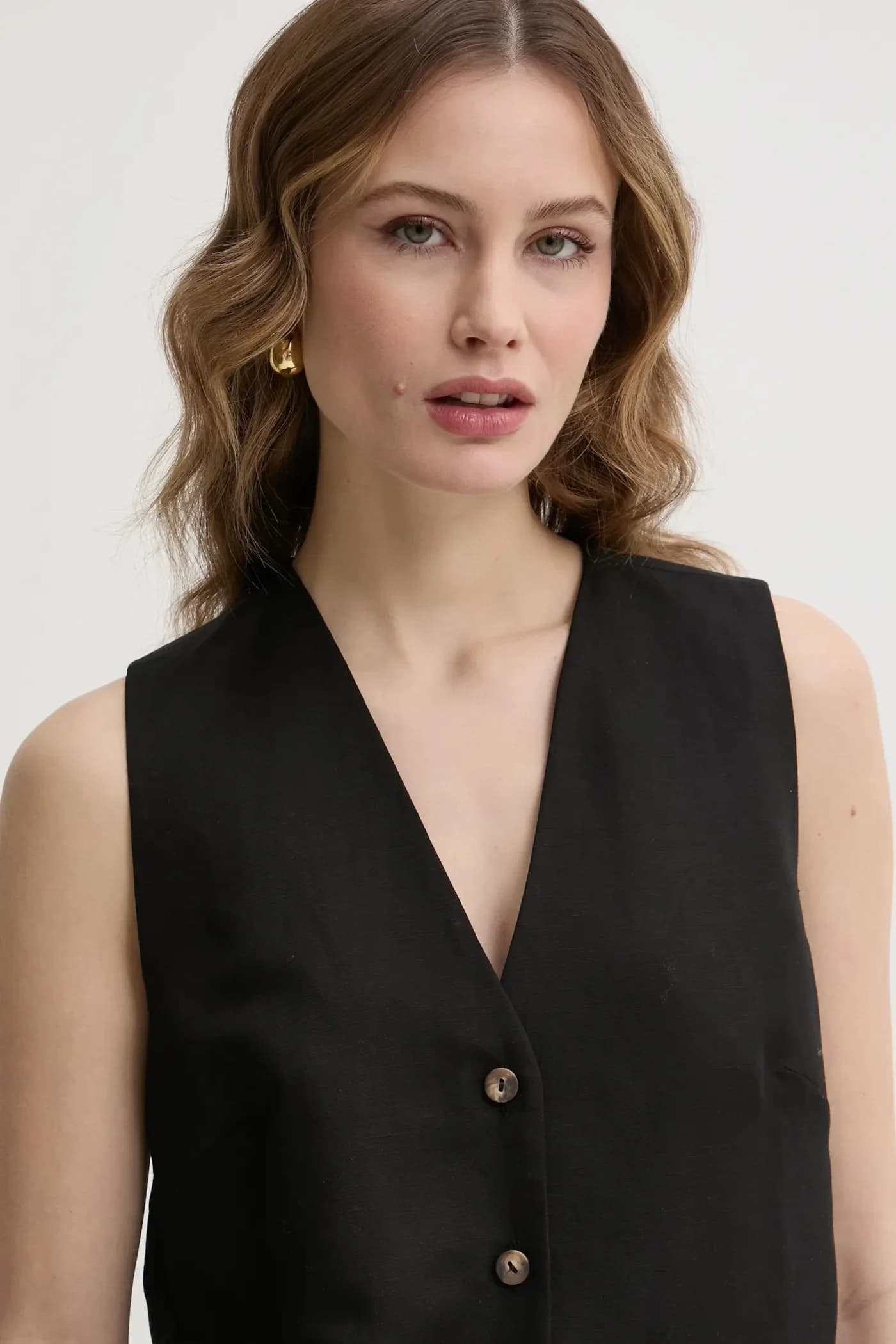 Льняной жилет - фото 4