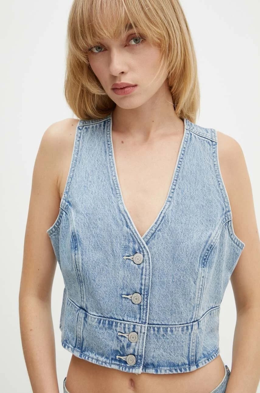 Джинсовый жилет - фото 4