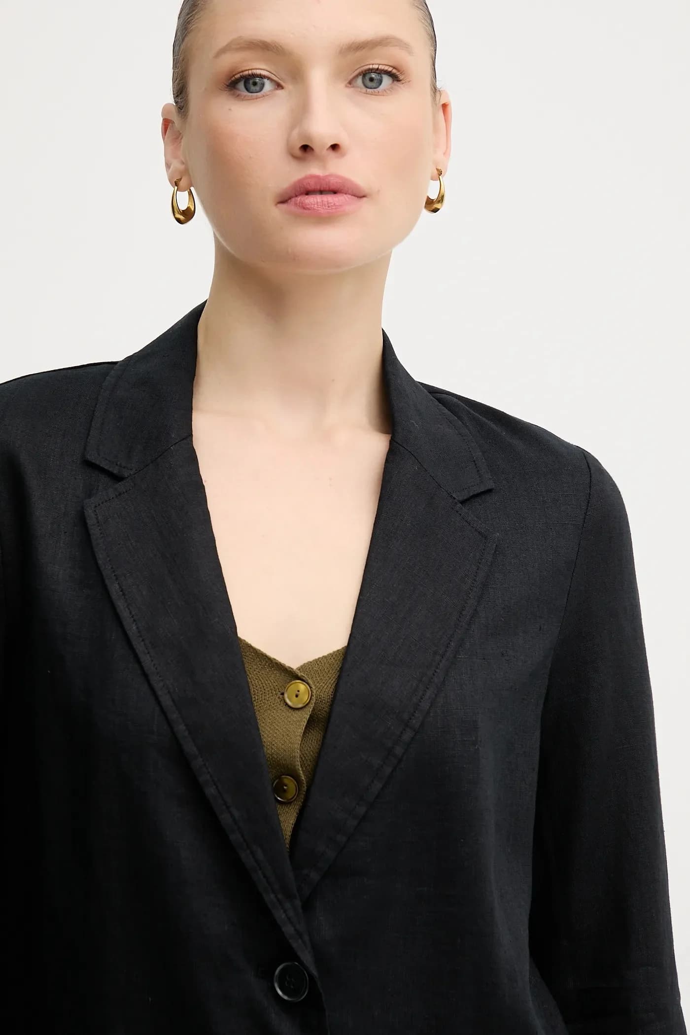 Льняная куртка - фото 4