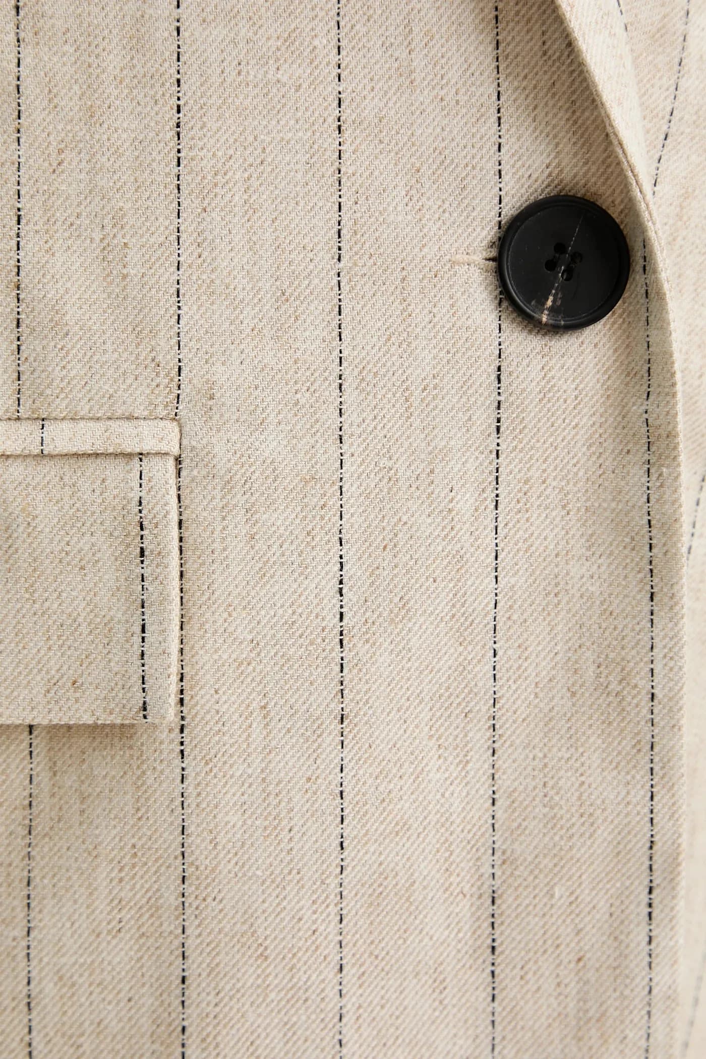 Пиджак из смесового льна - фото 6