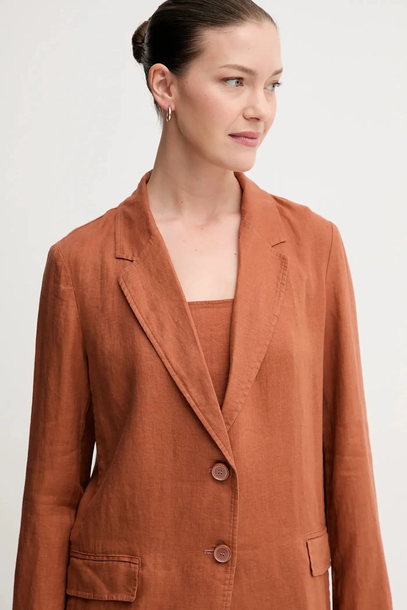 Льняная куртка - фото 4