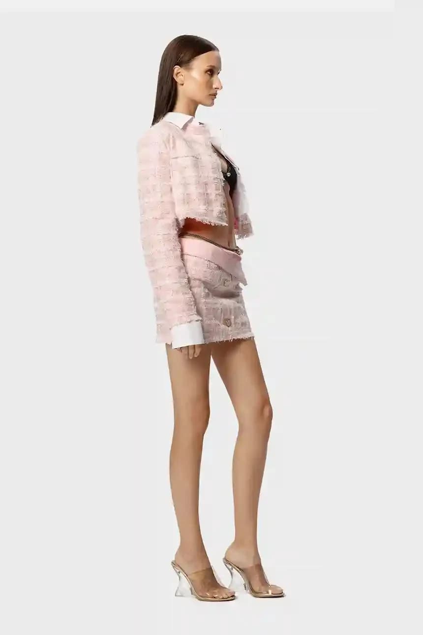 Твидовый жакет ВЫСОКОГО ПРИОРИТЕТА - фото 4