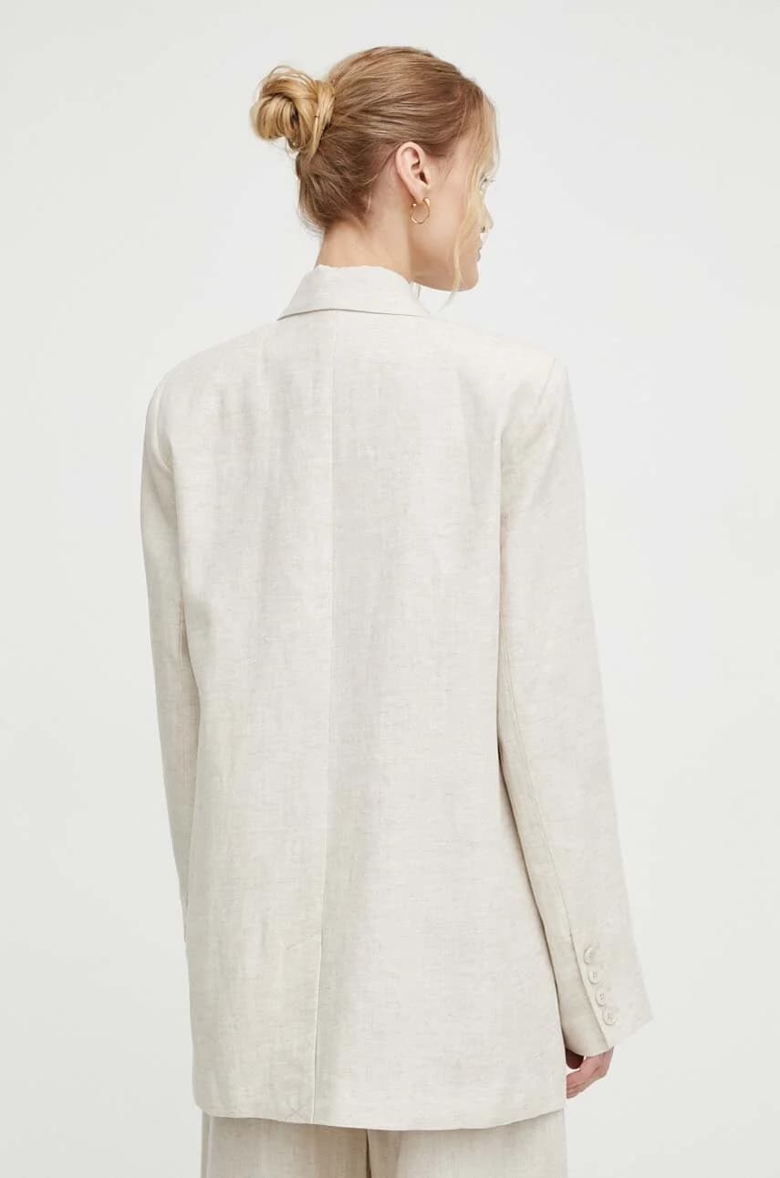 Пиджак из смесового льна - фото 3