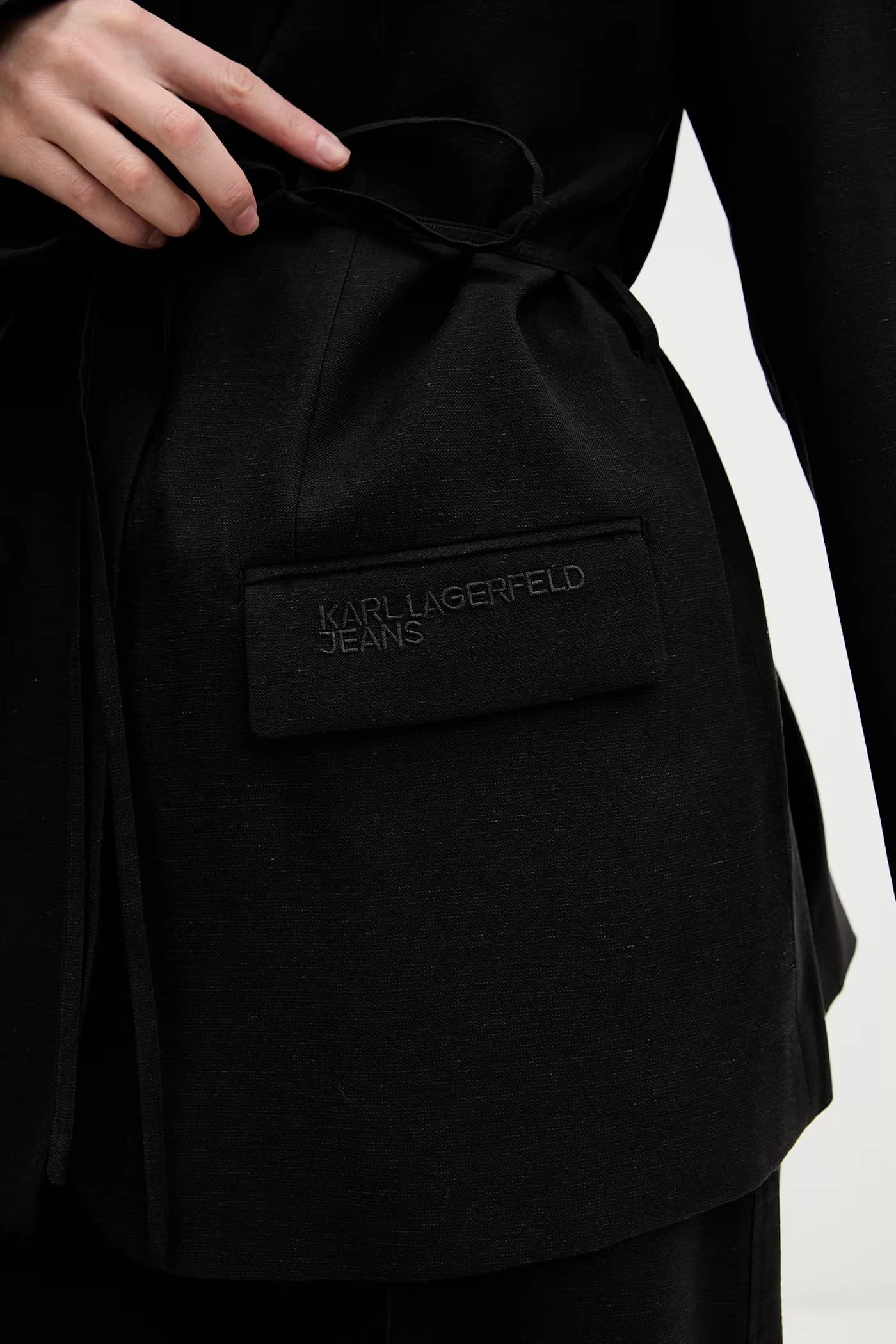 Пиджак из смесового льна - фото 5