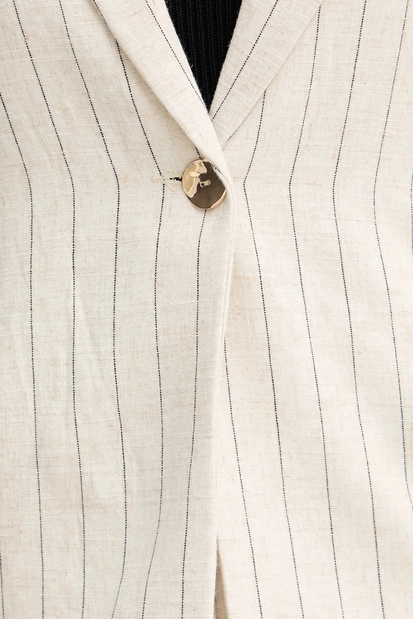 Льняная куртка - фото 5