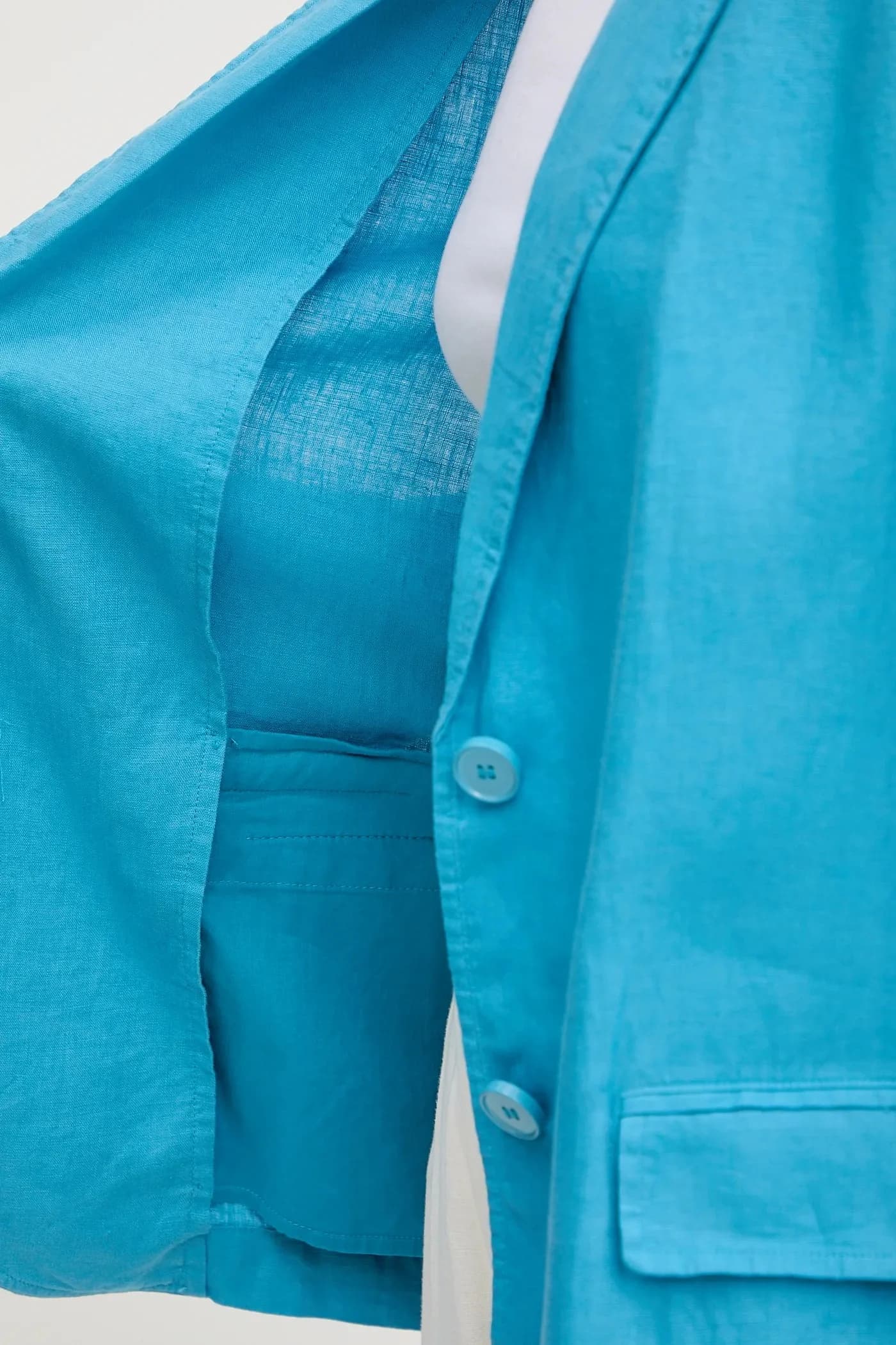 Льняная куртка - фото 6