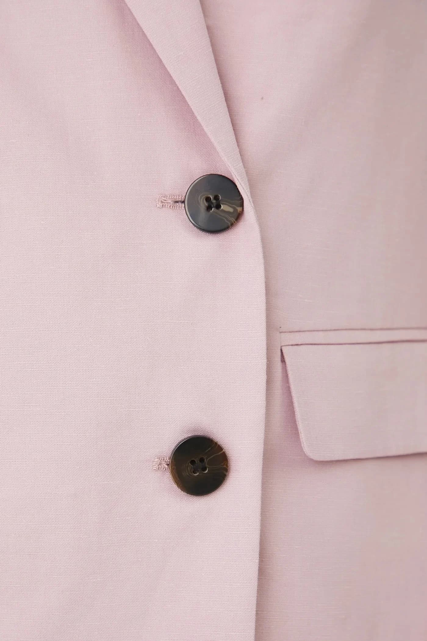 Пиджак из смесового льна - фото 6