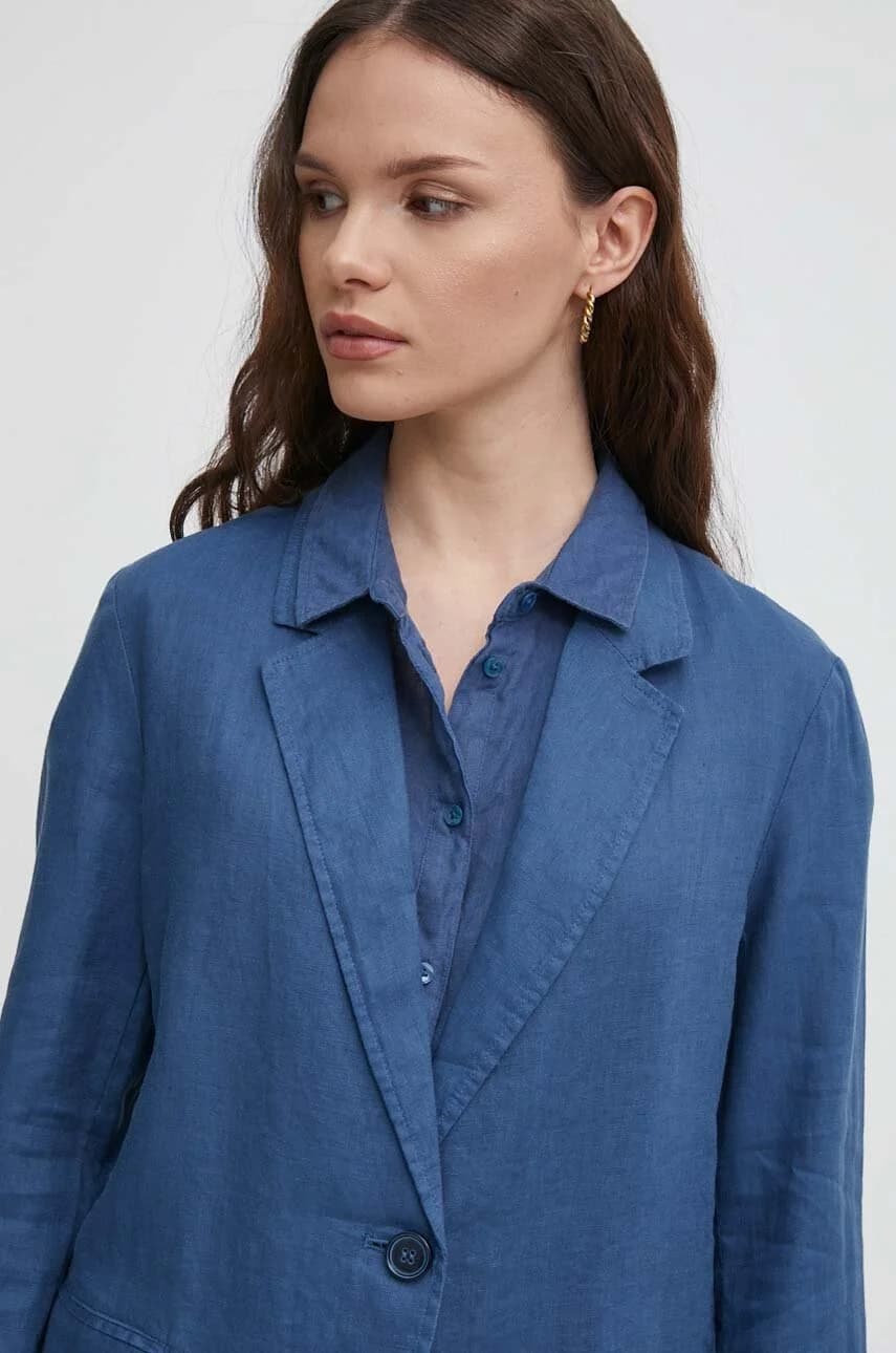 Льняная куртка - фото 4