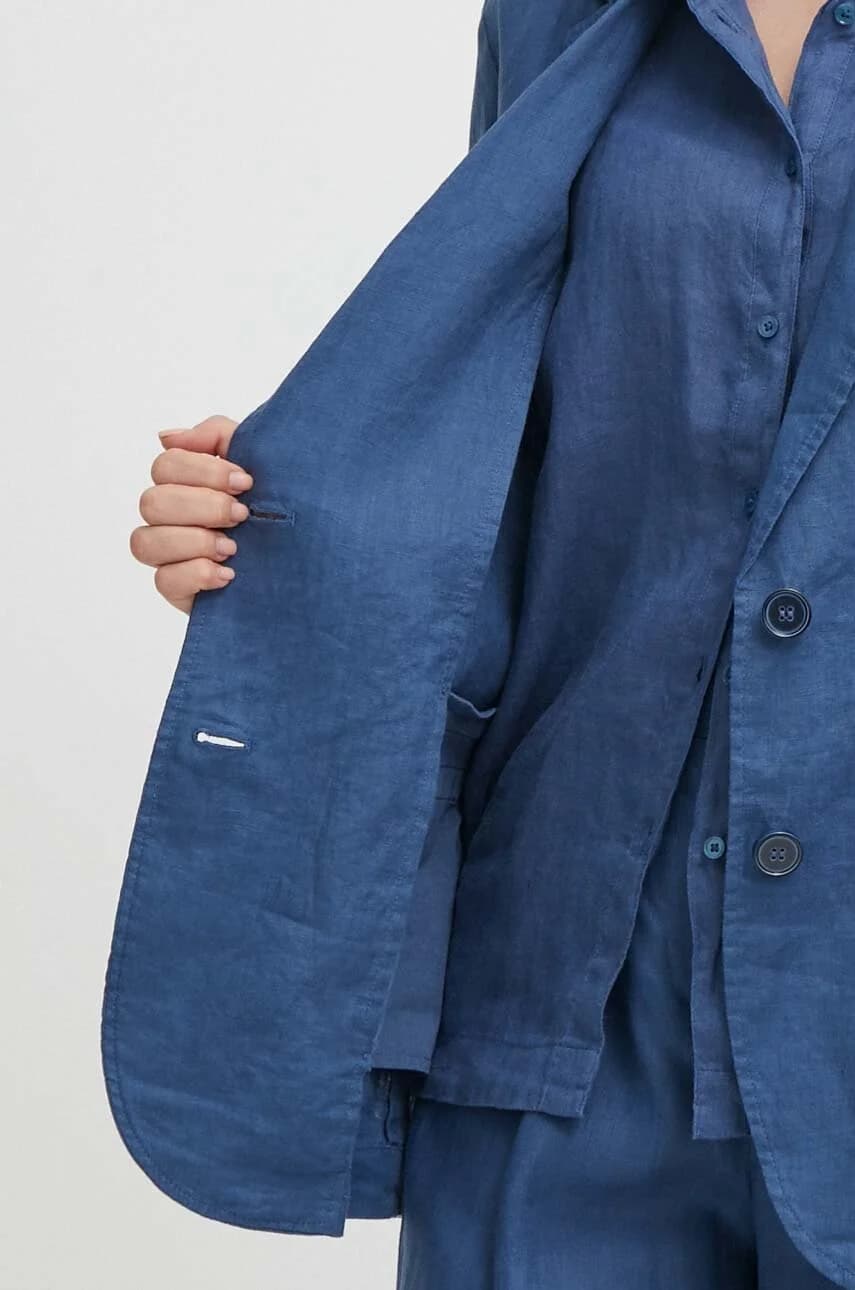 Льняная куртка - фото 6