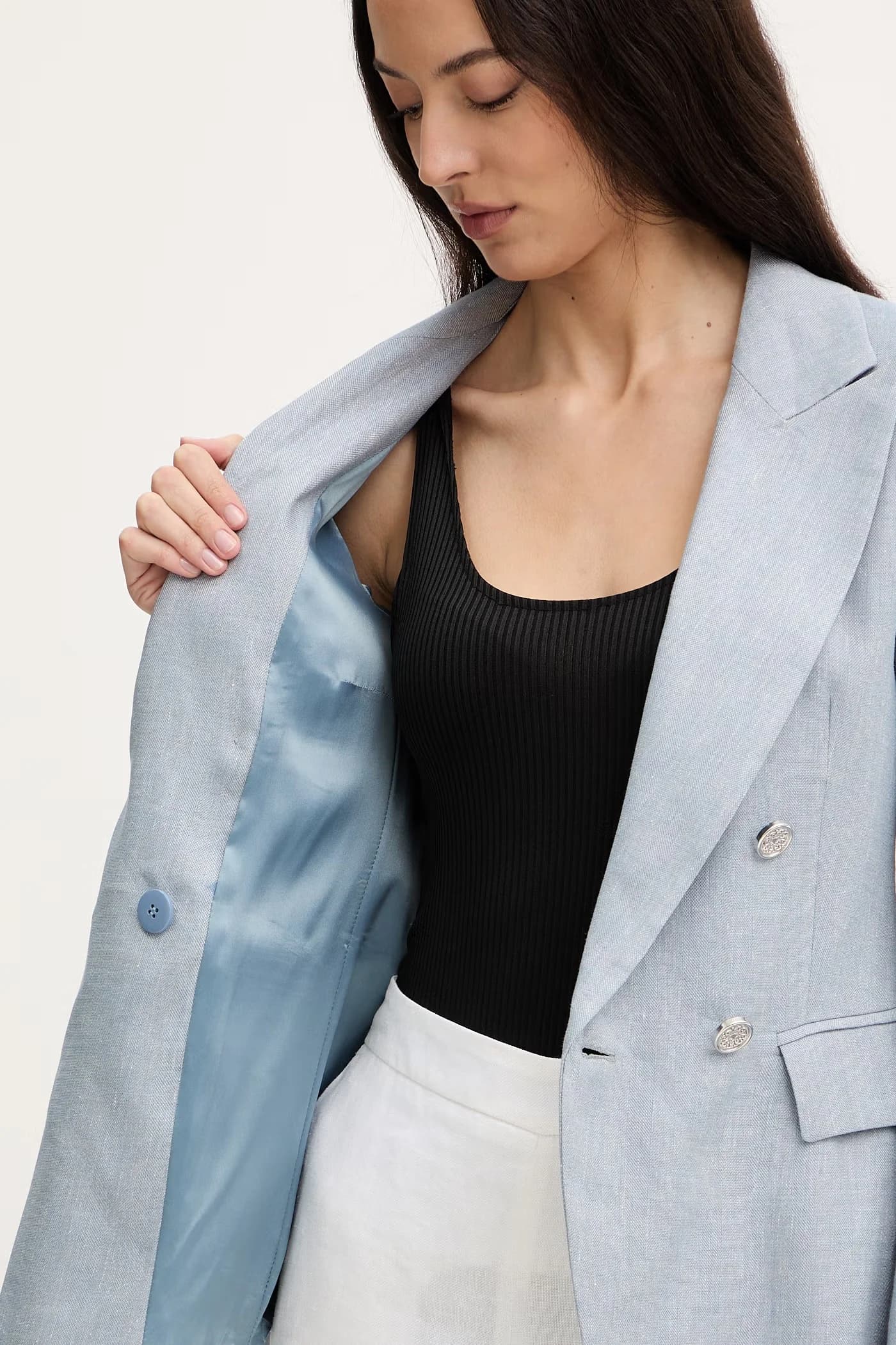 BUSSOLA куртка из смесового льна - фото 6