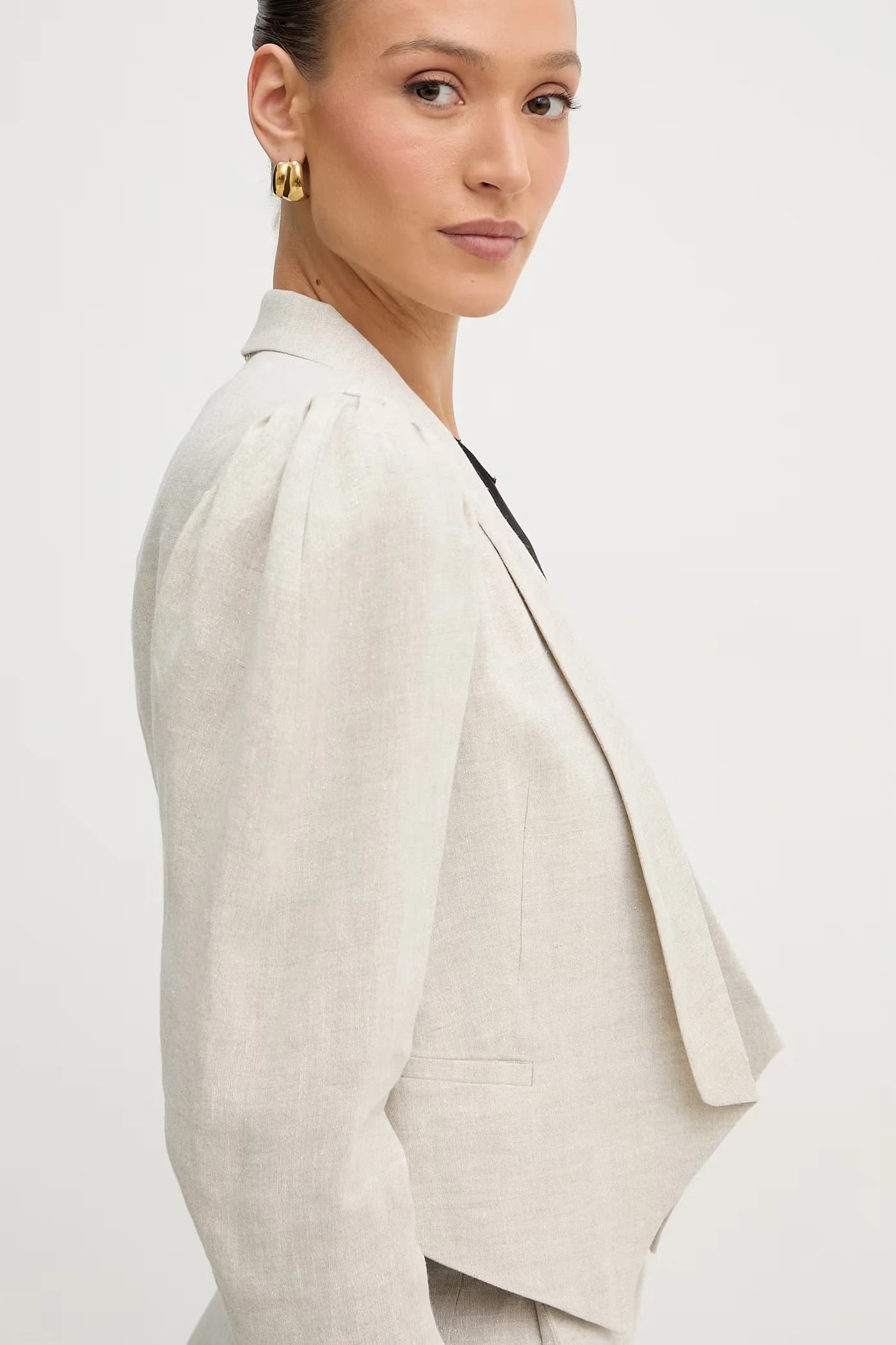 Жакет с льном - фото 4