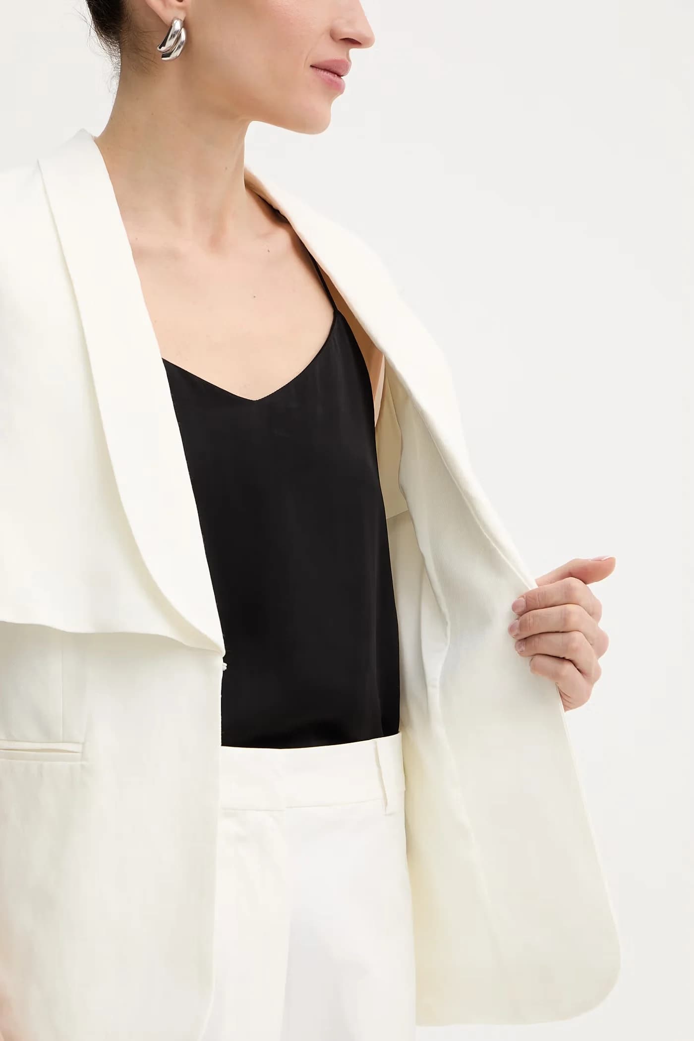 Жакет с льном - фото 7