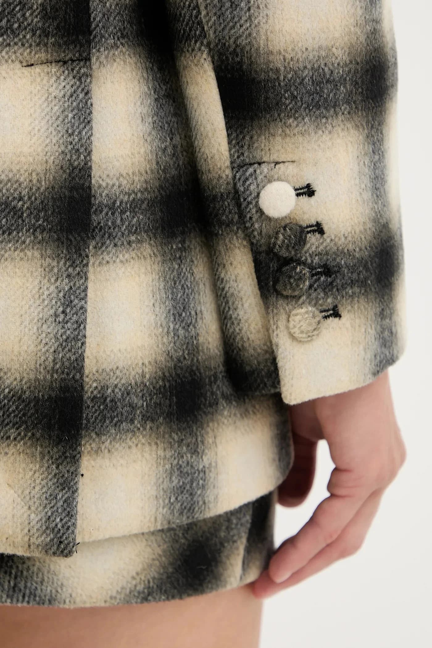 Куртка из смесовой шерсти - фото 6