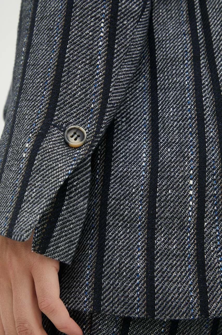 Пиджак из смесового льна - фото 7