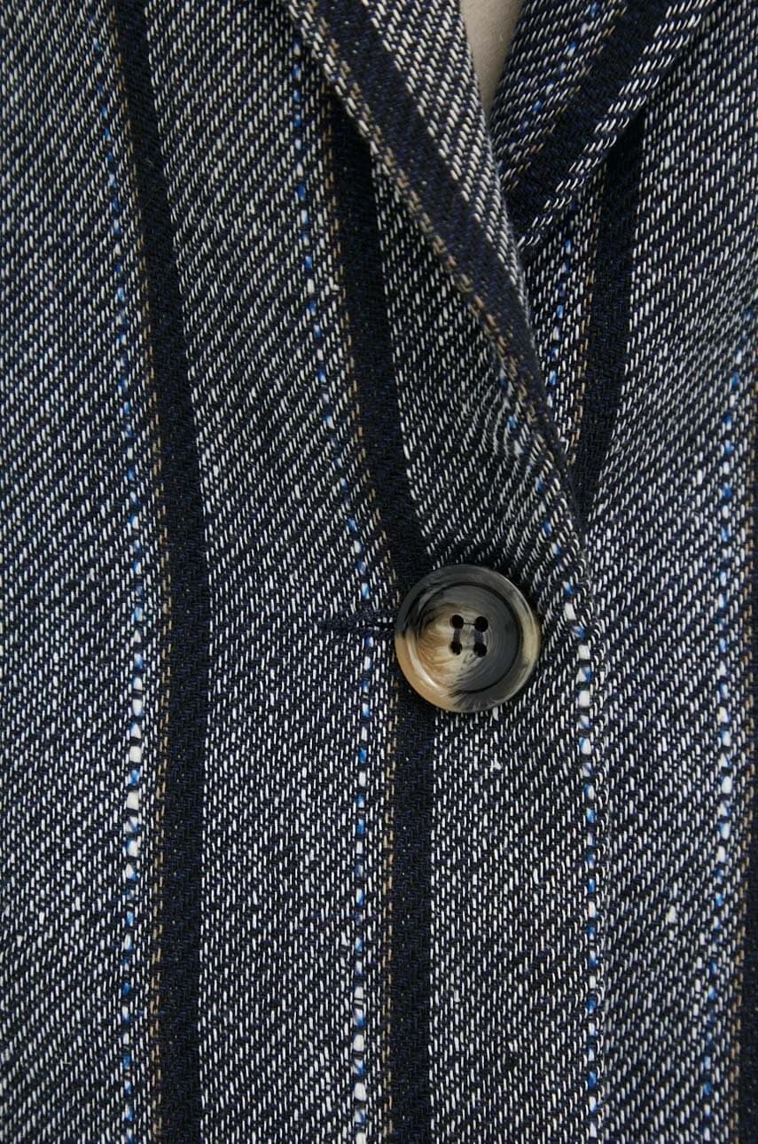 Пиджак из смесового льна - фото 8