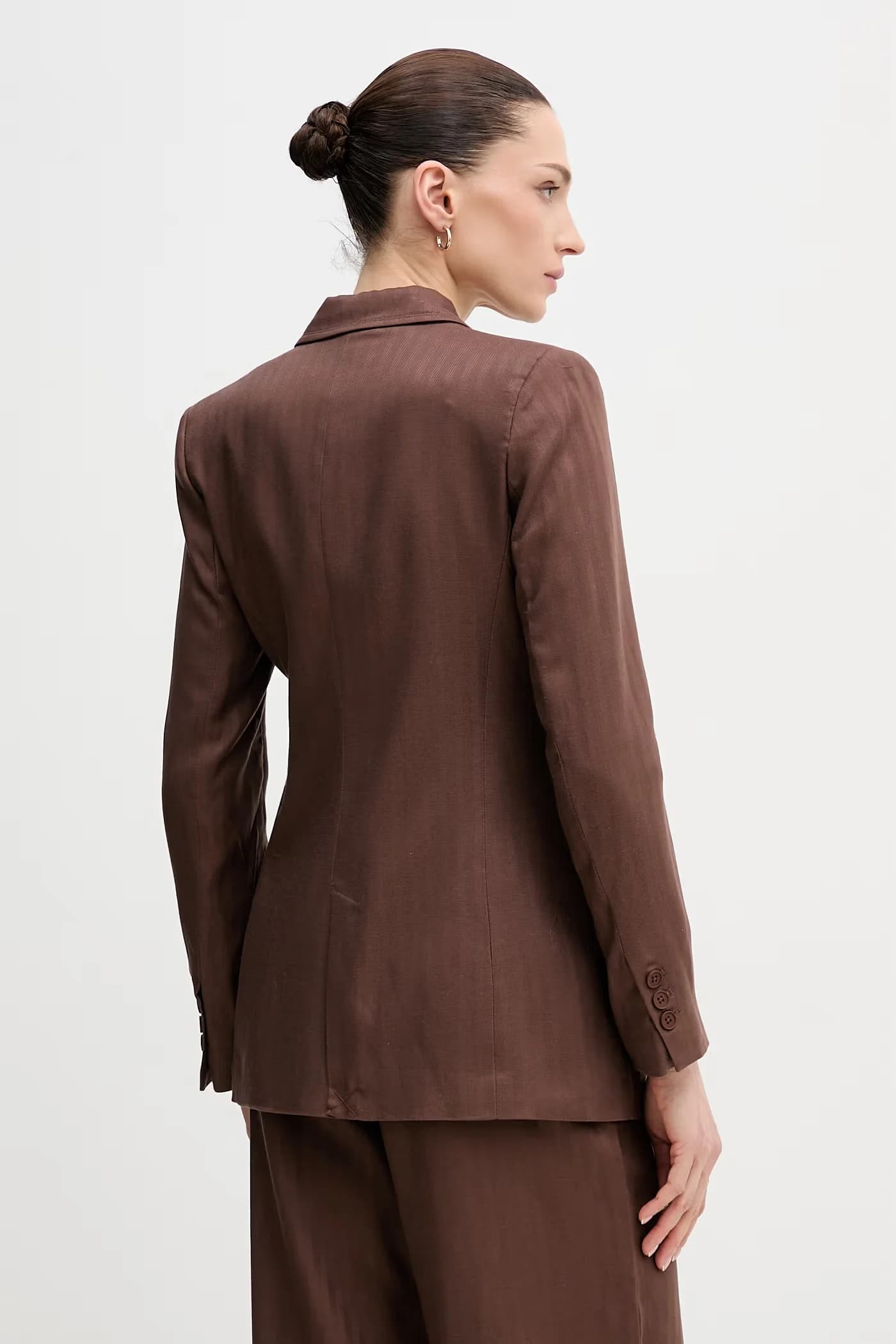 Пиджак из смесового льна - фото 3