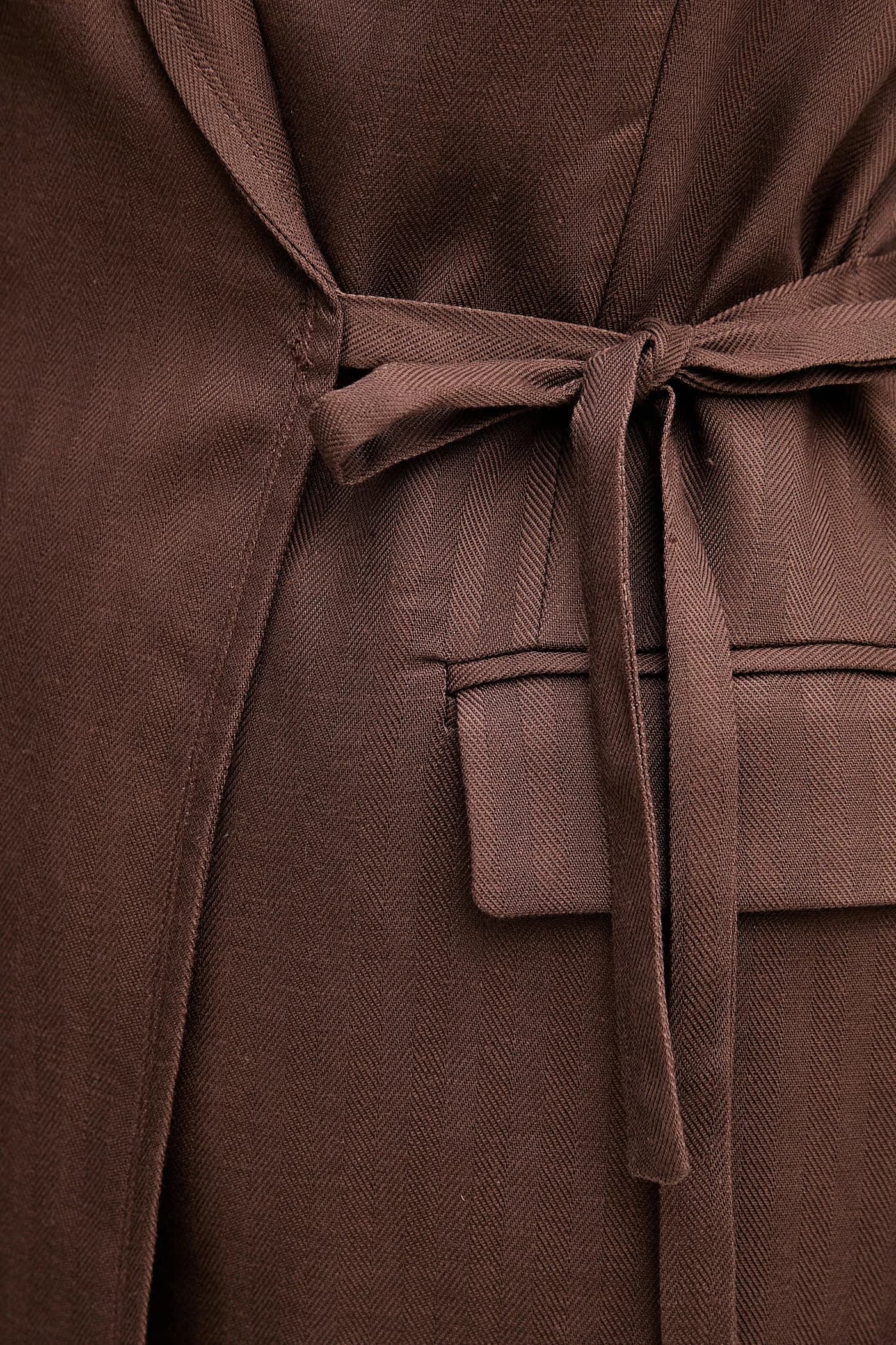 Пиджак из смесового льна - фото 5