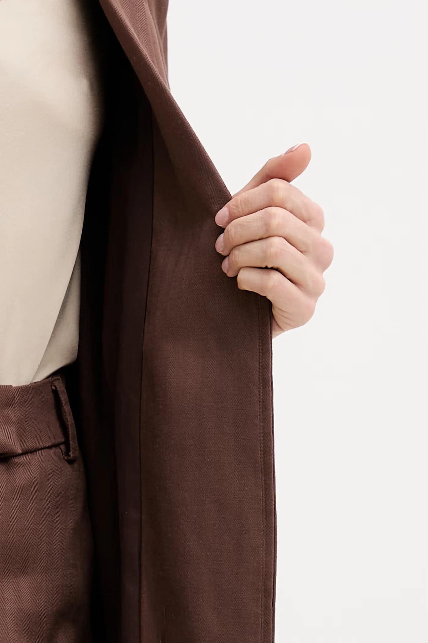 Пиджак из смесового льна - фото 6