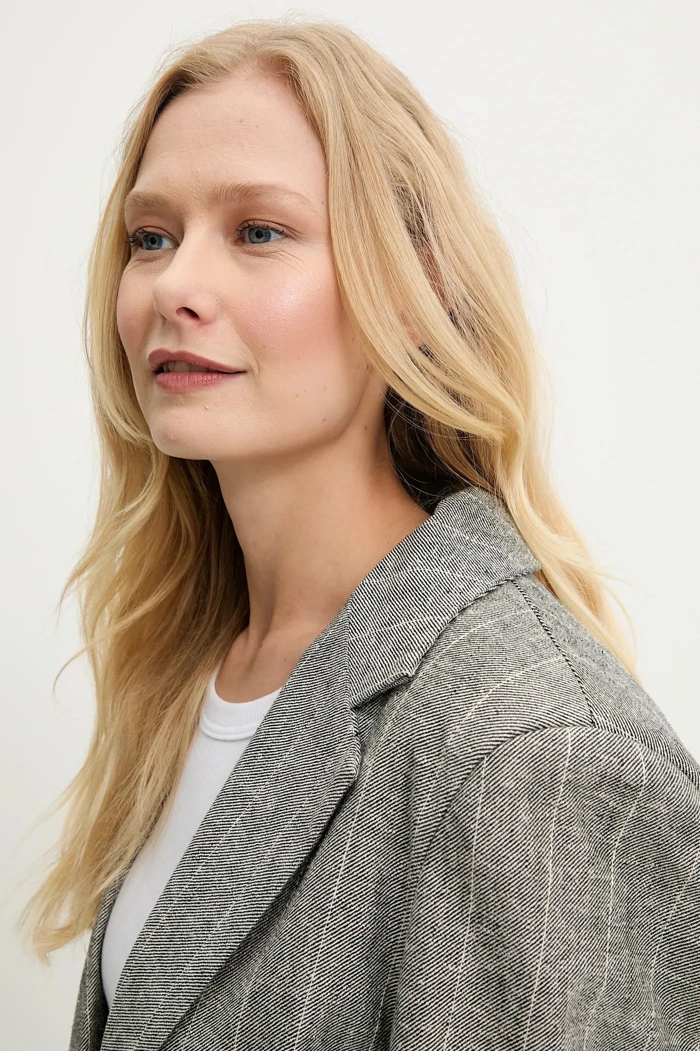 Пиджак из смесового льна - фото 5