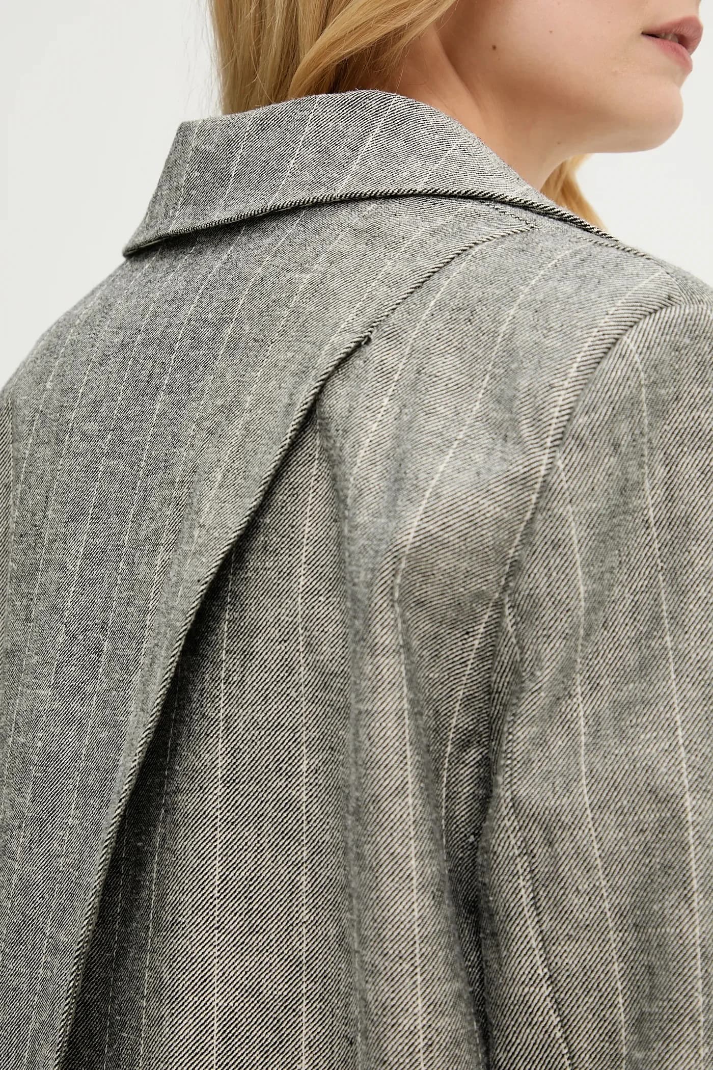 Пиджак из смесового льна - фото 6